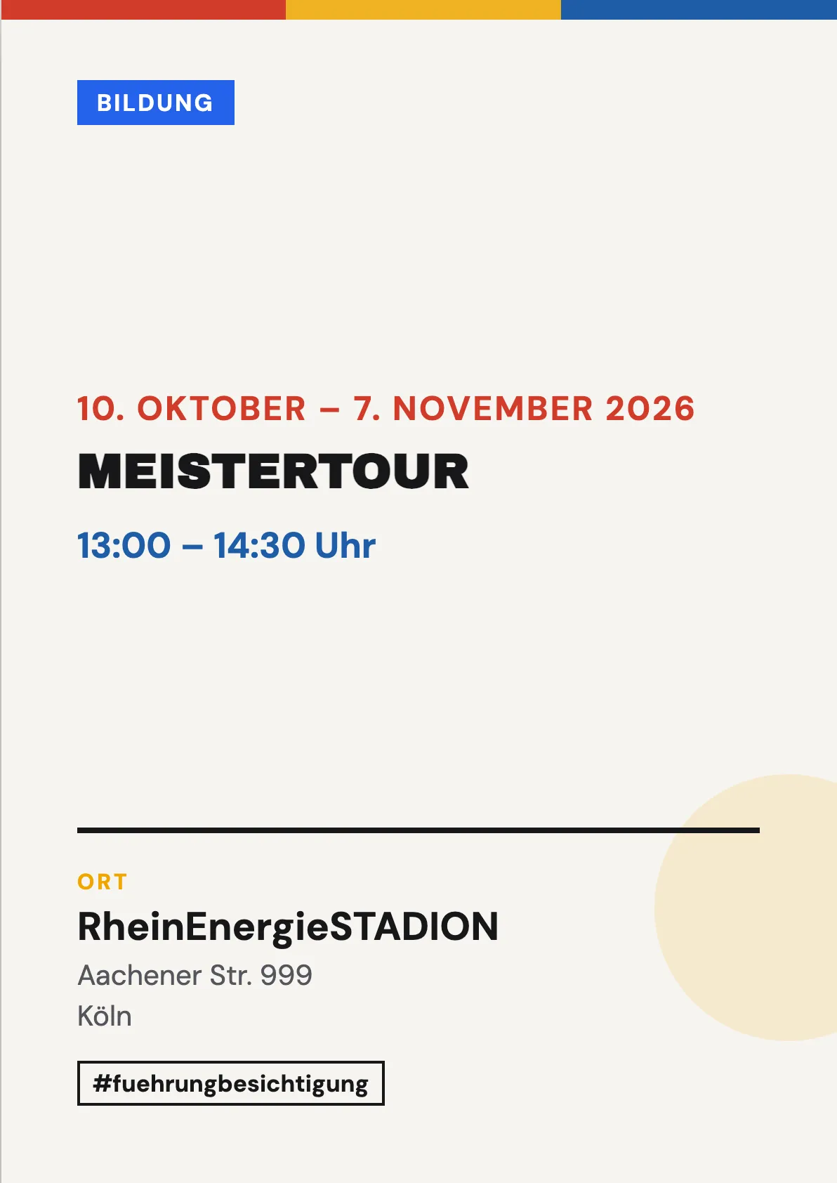 Veranstaltungsflyer