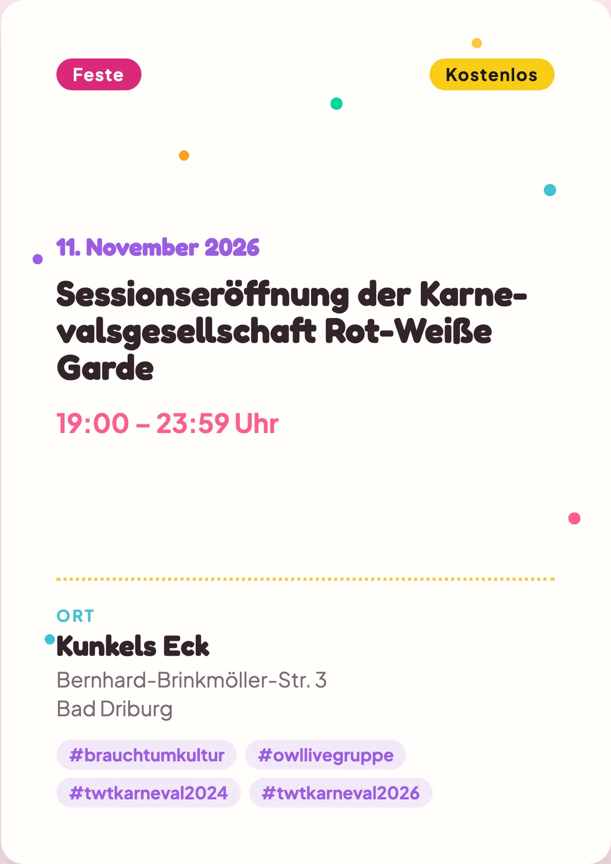Veranstaltungsflyer