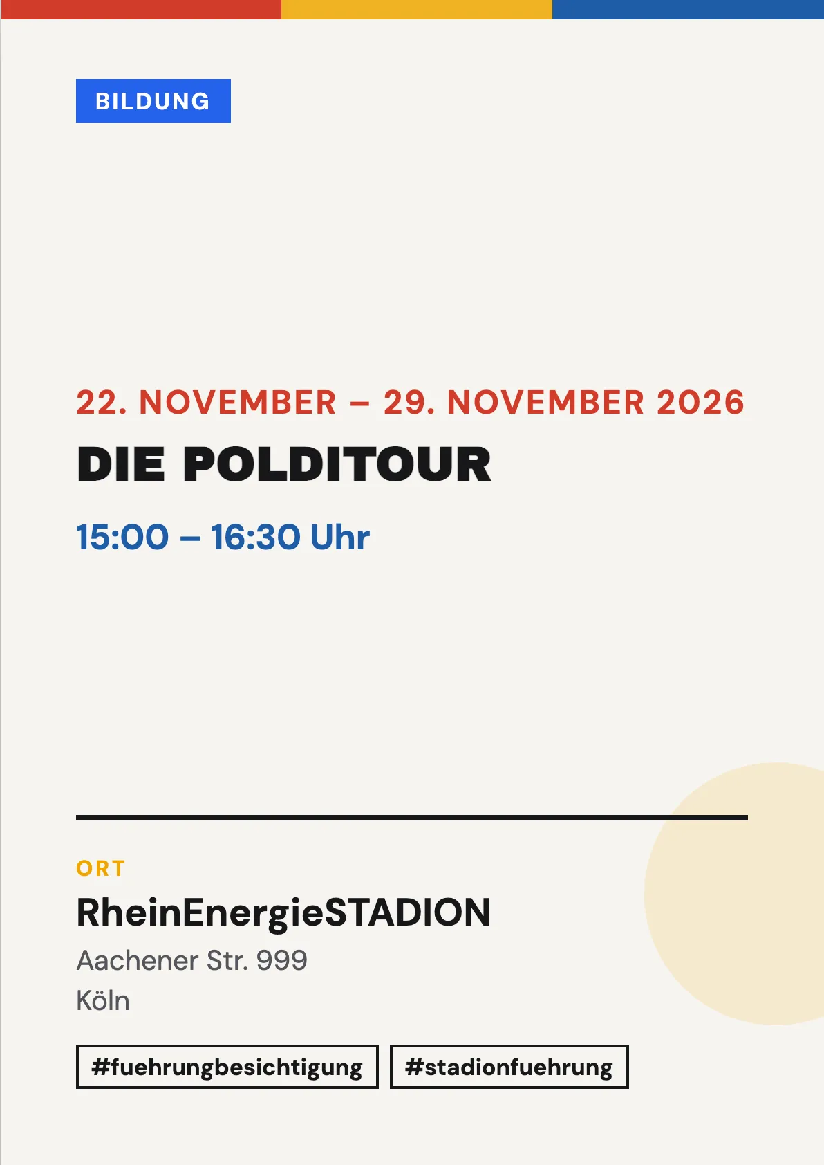 Veranstaltungsflyer