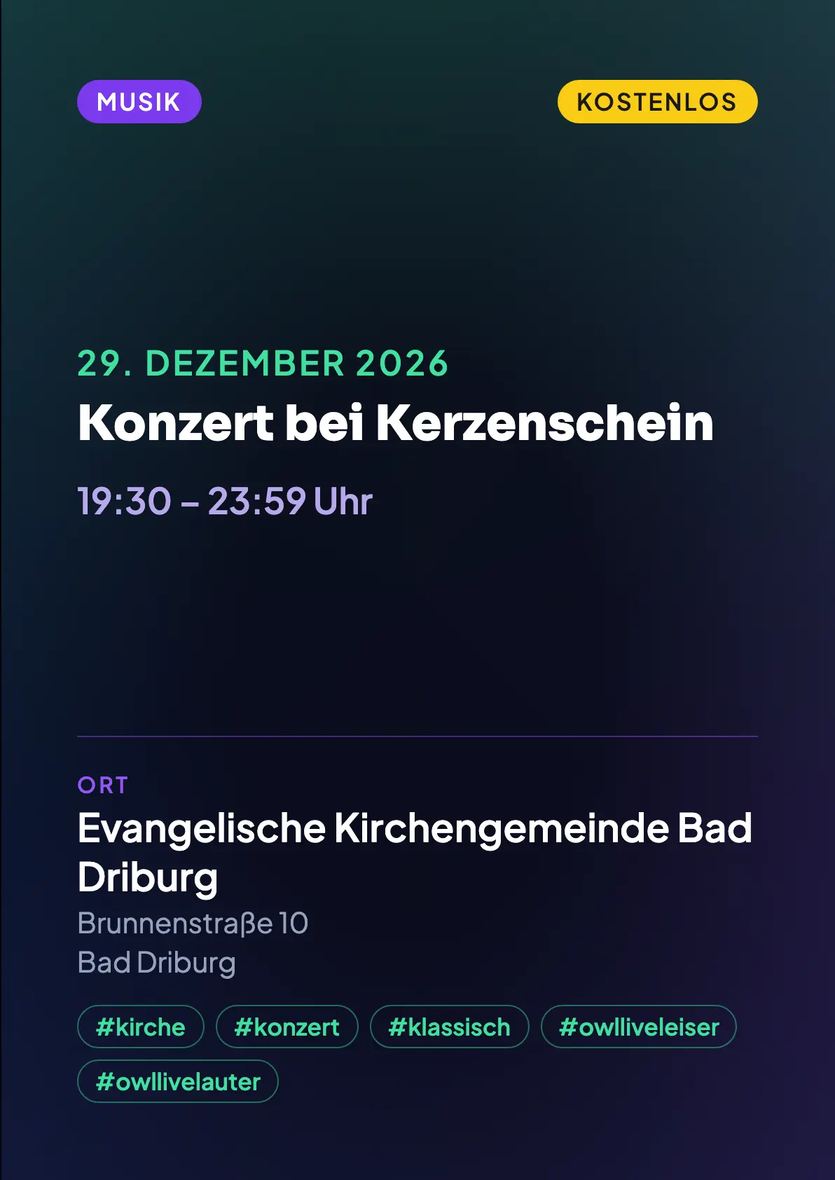 Veranstaltungsflyer