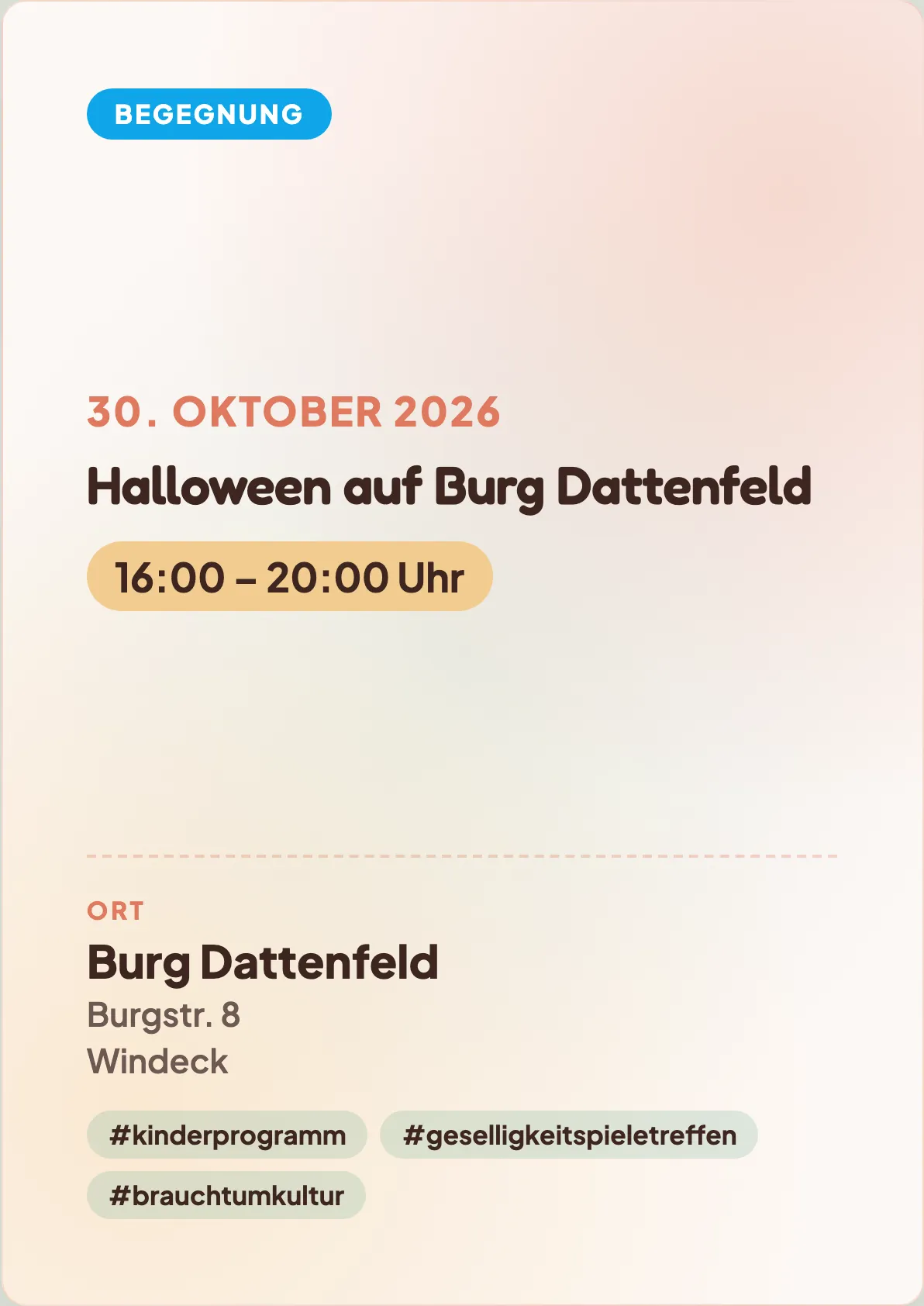 Veranstaltungsflyer