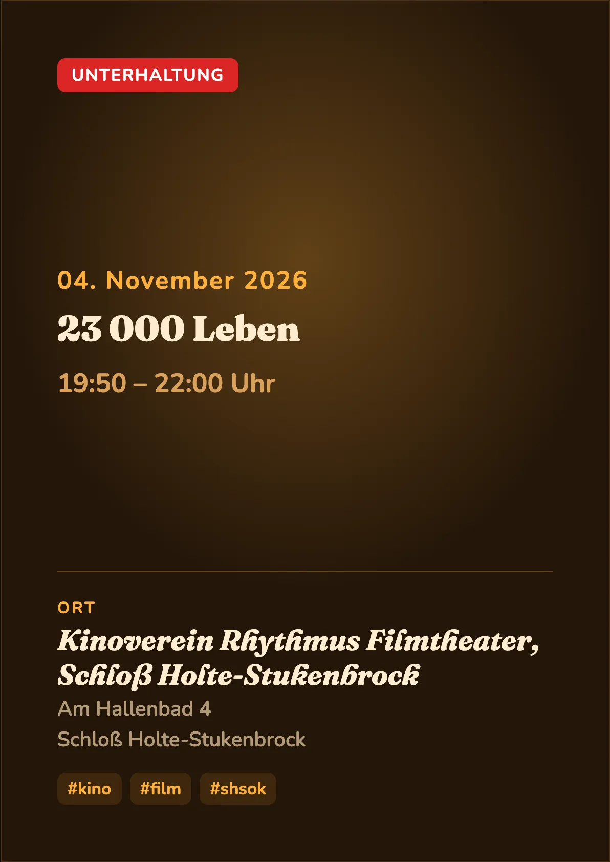 Veranstaltungsflyer