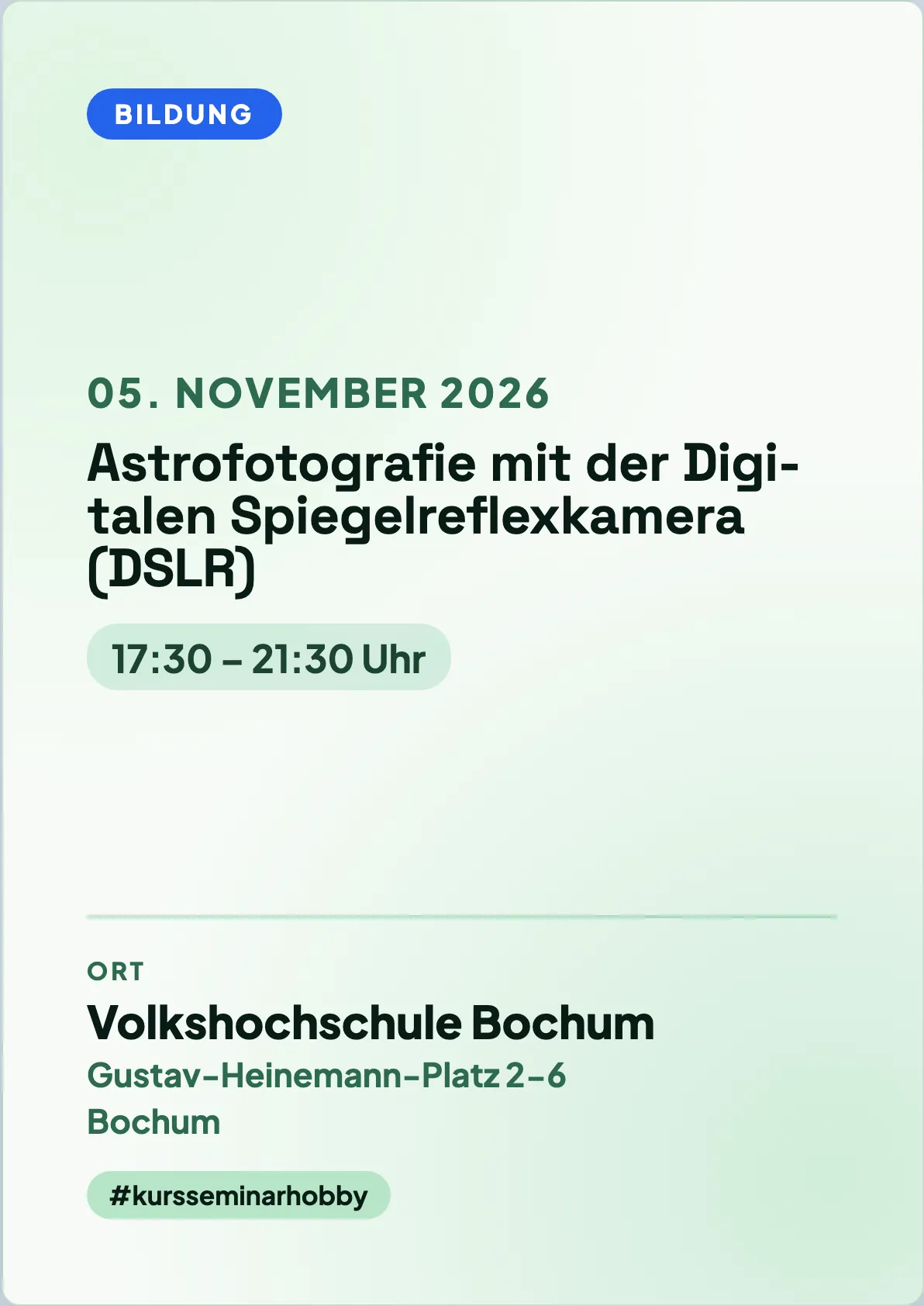 Veranstaltungsflyer