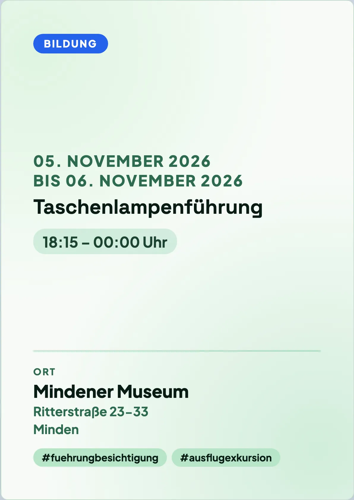 Veranstaltungsflyer