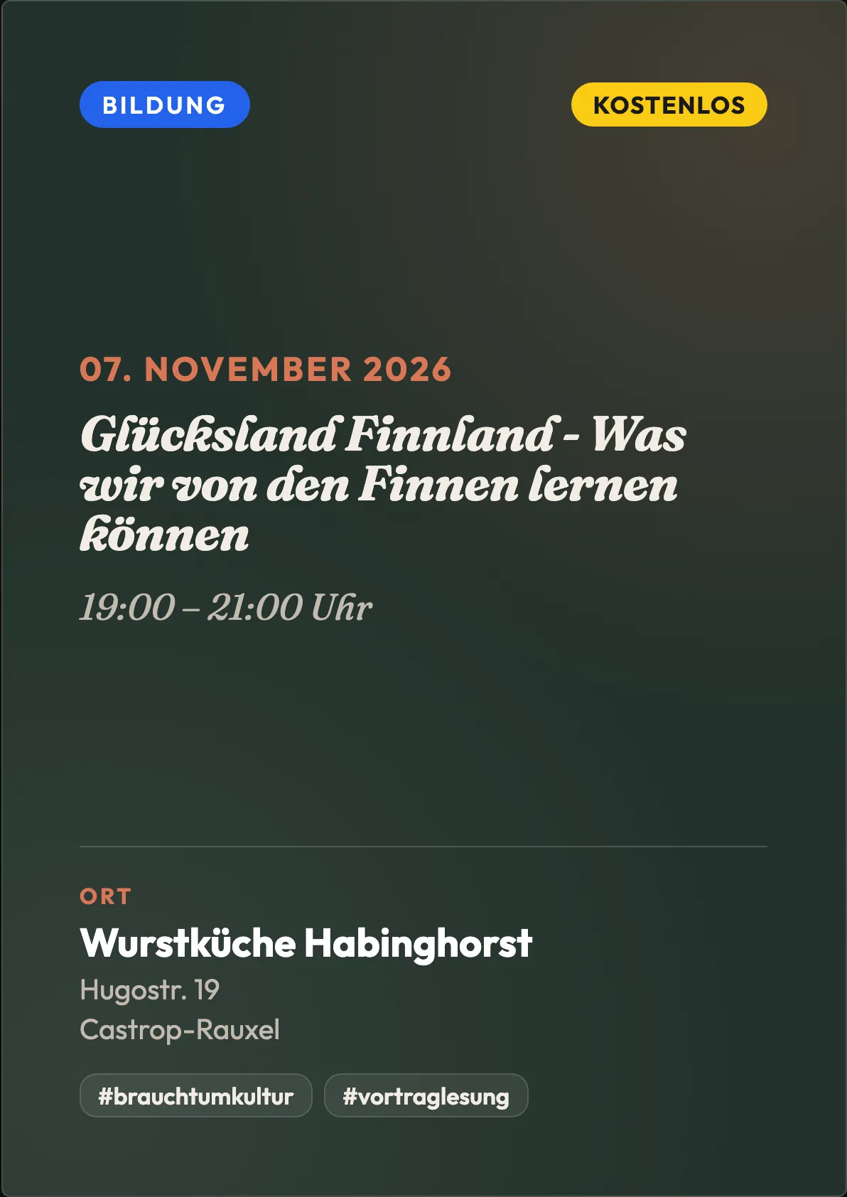 Veranstaltungsflyer