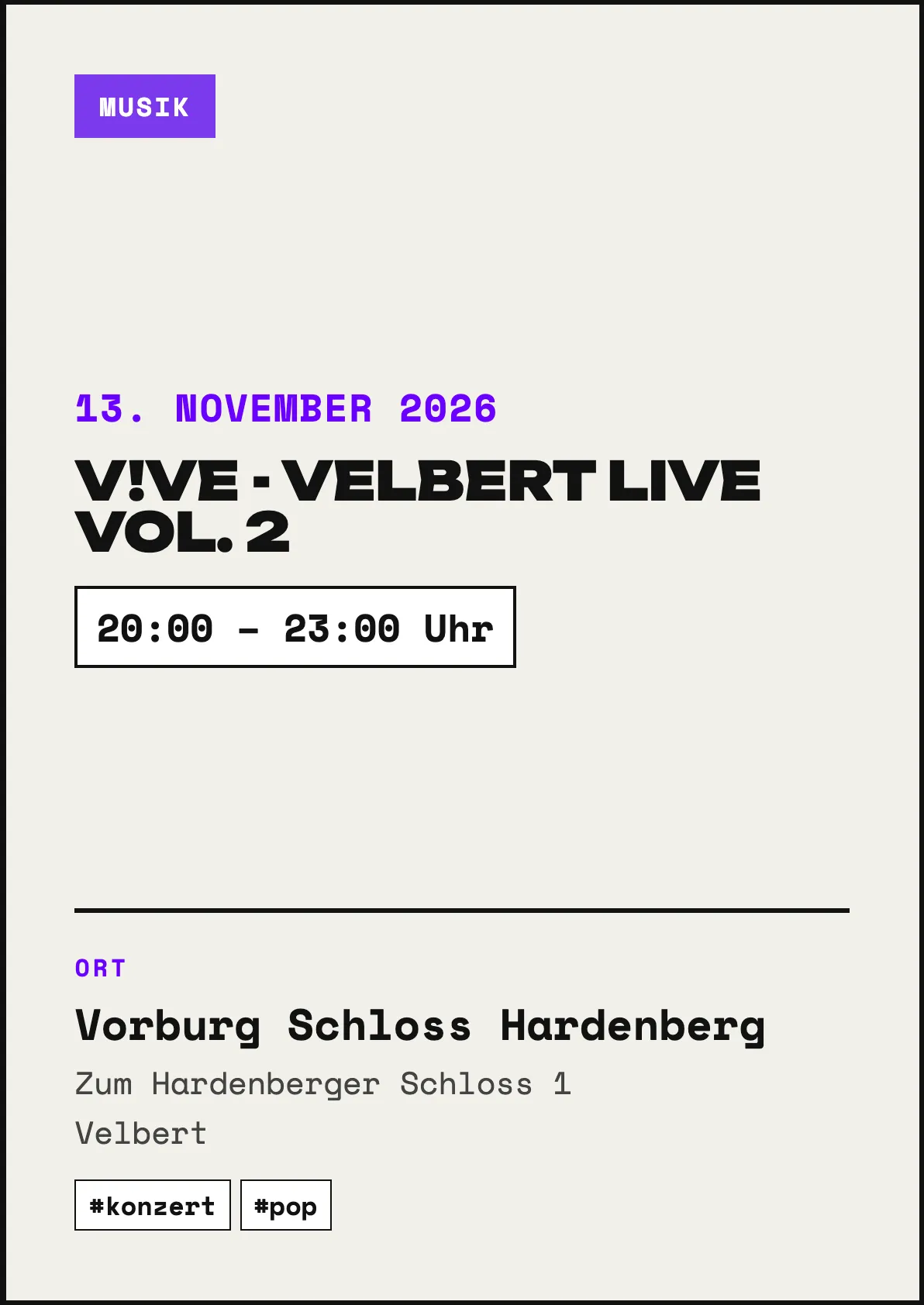 Veranstaltungsflyer