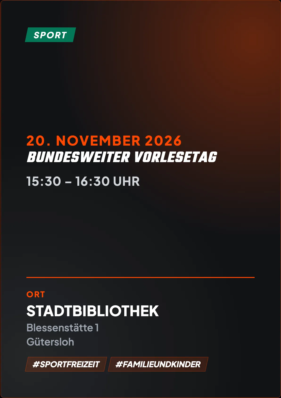 Veranstaltungsflyer