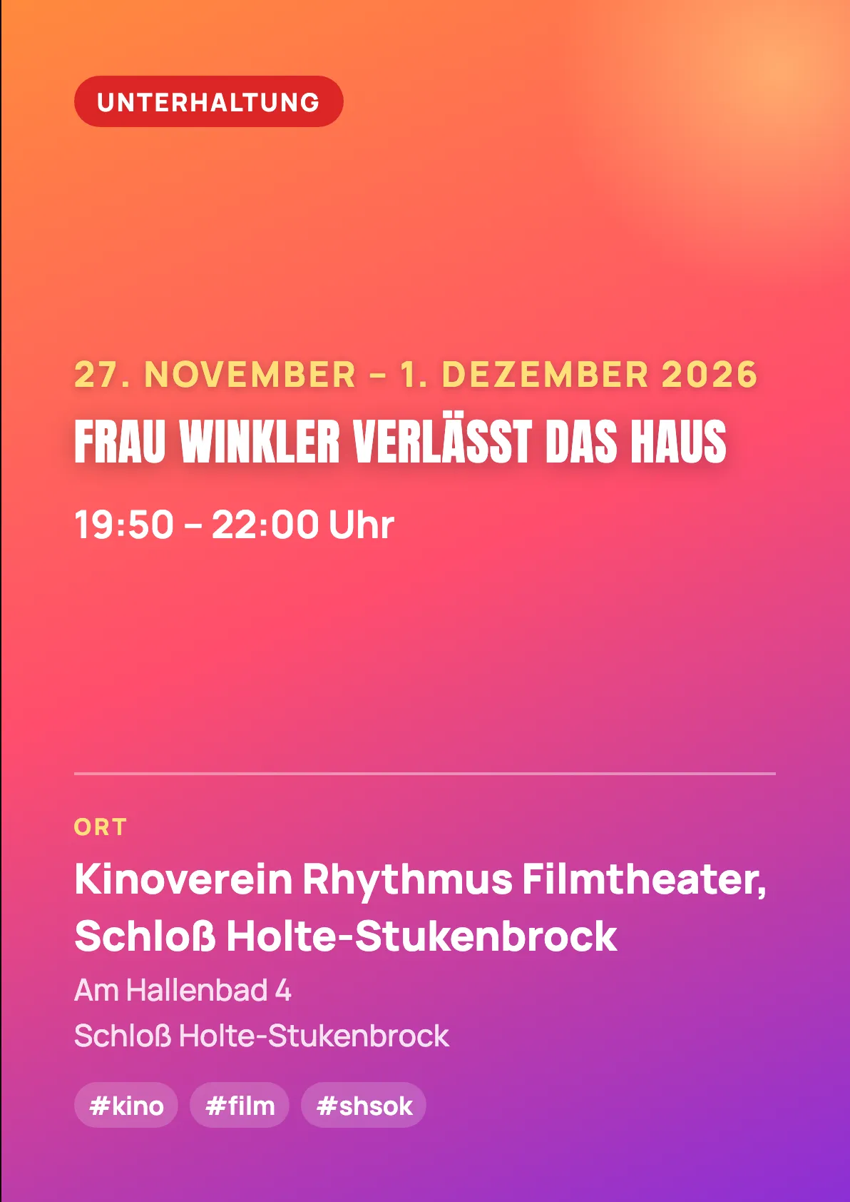 Veranstaltungsflyer