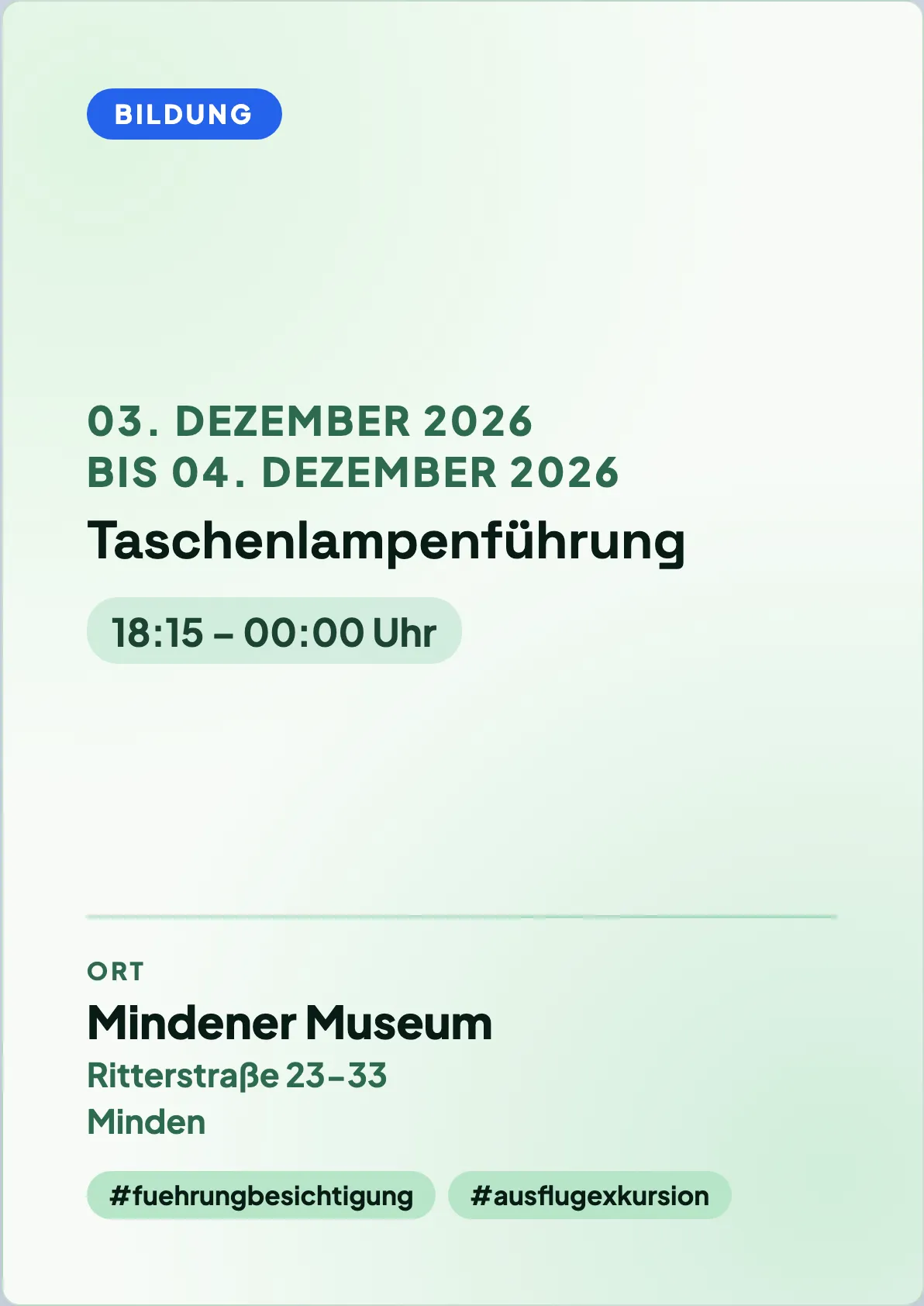 Veranstaltungsflyer