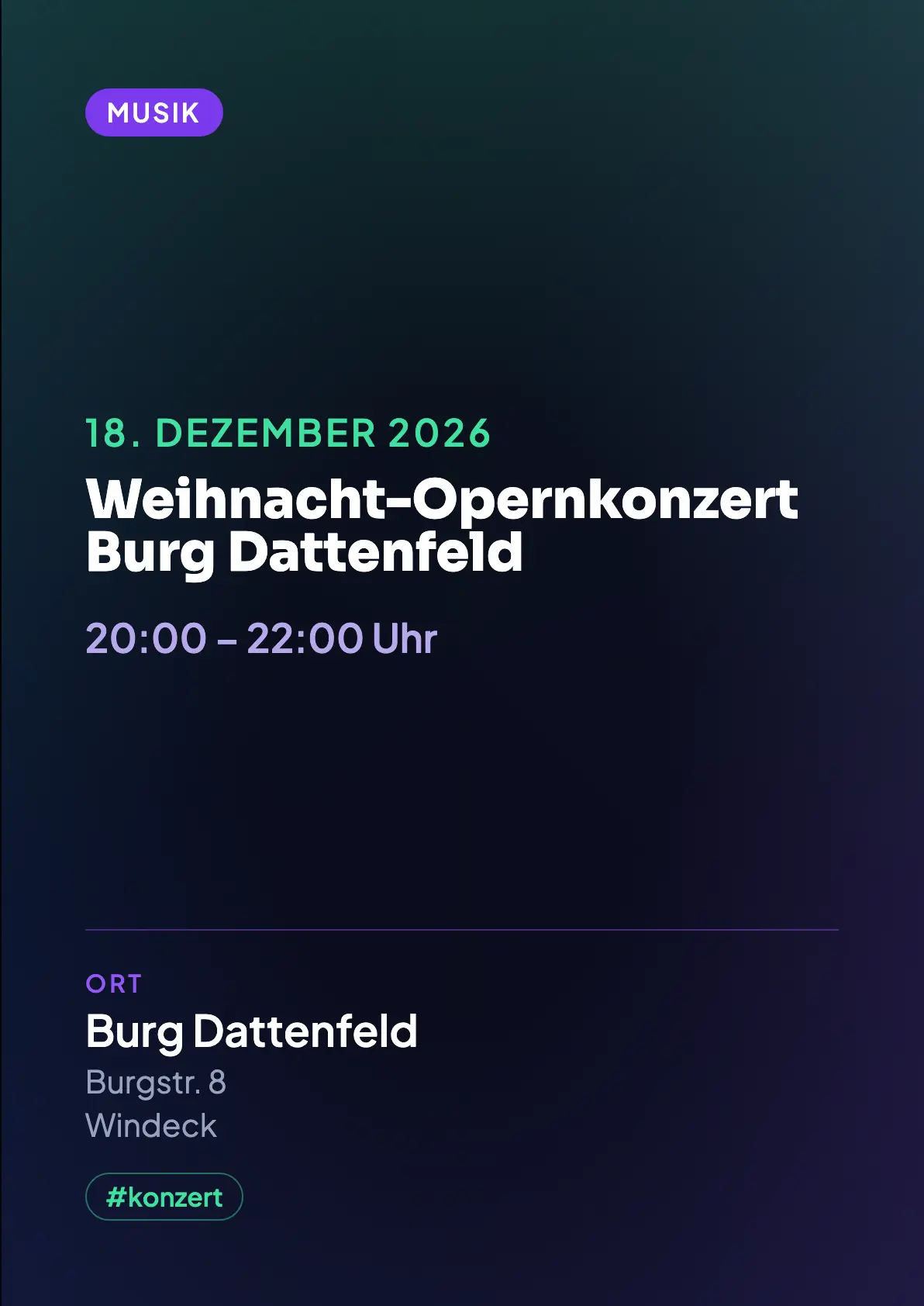 Veranstaltungsflyer