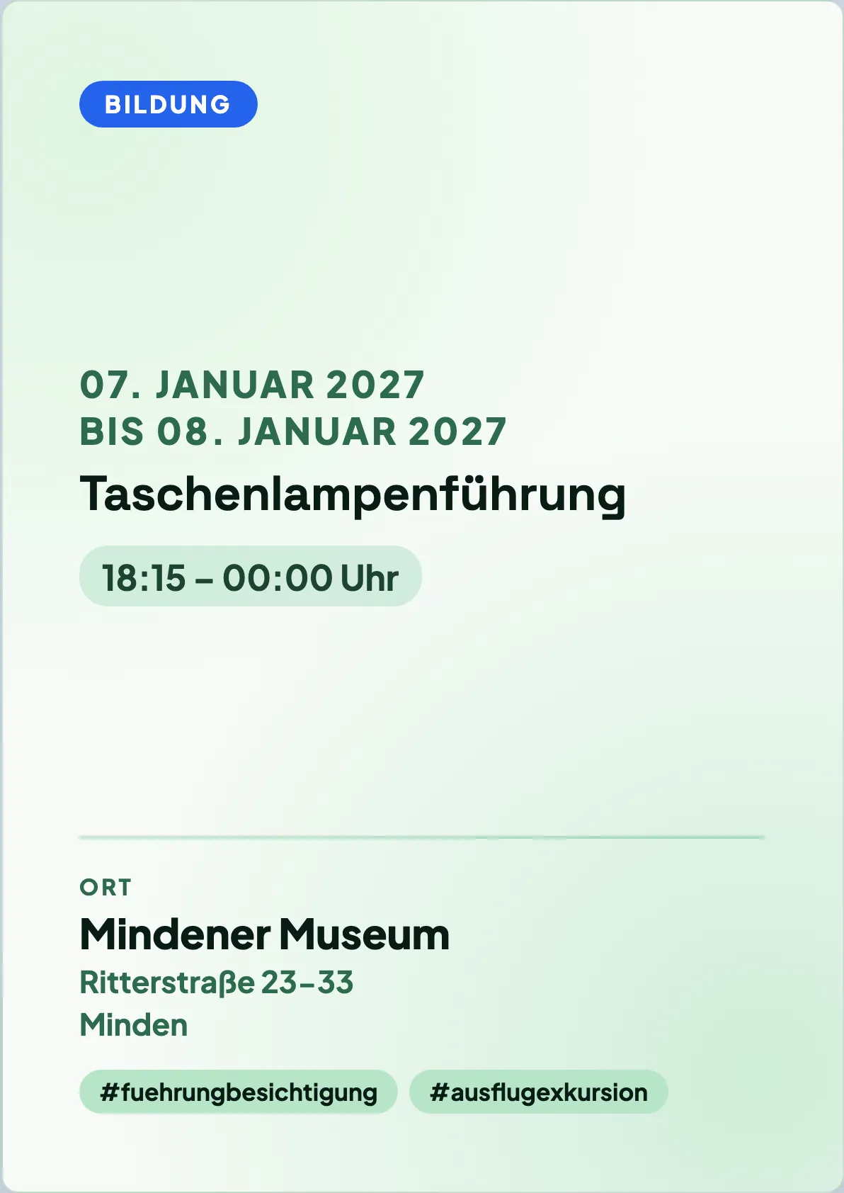 Veranstaltungsflyer