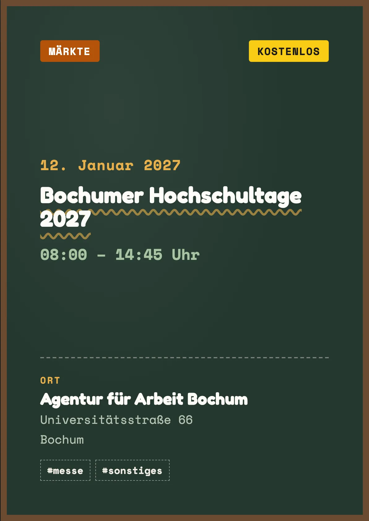 Veranstaltungsflyer