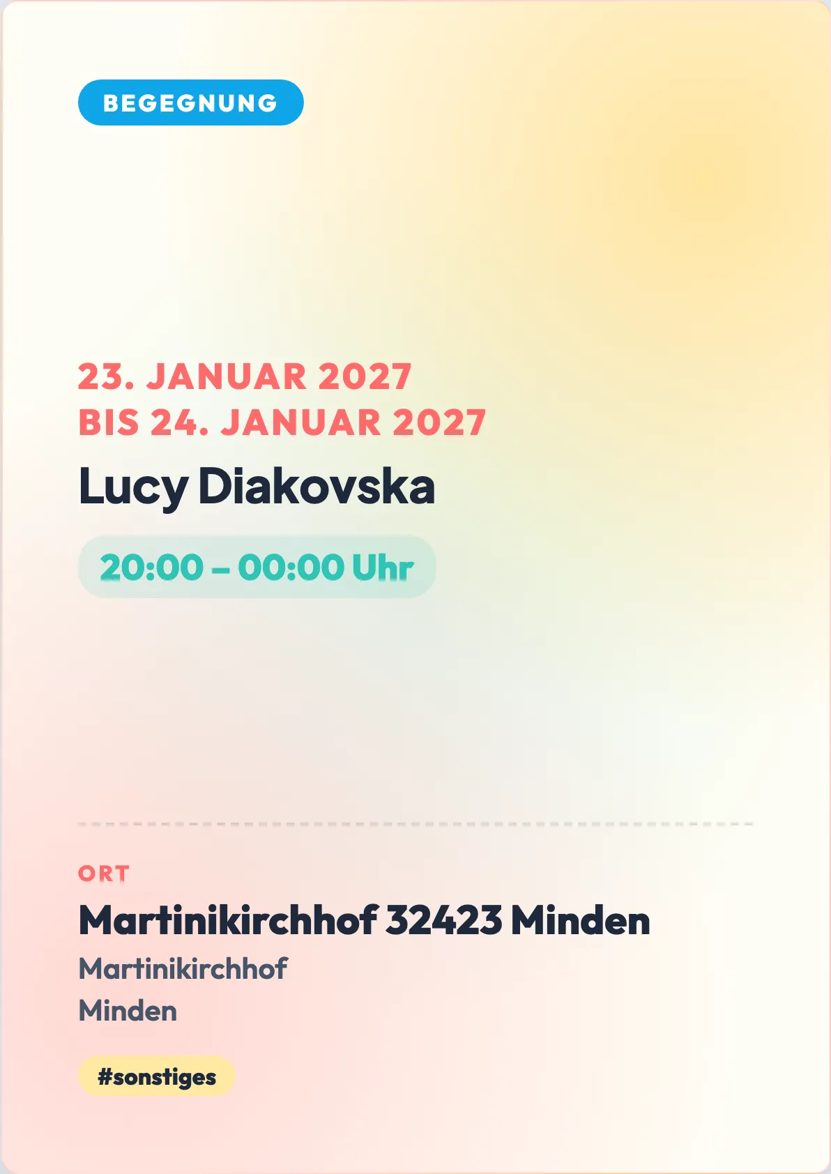 Veranstaltungsflyer
