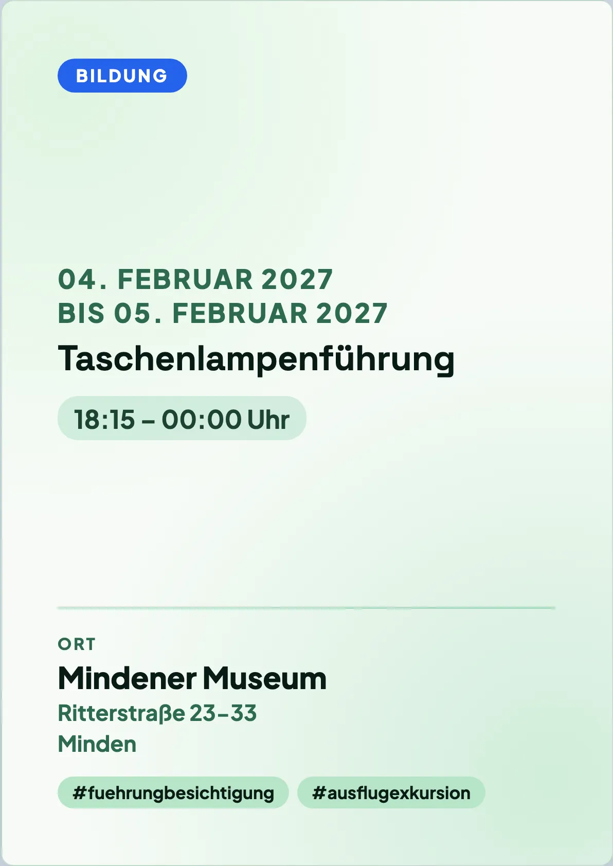 Veranstaltungsflyer