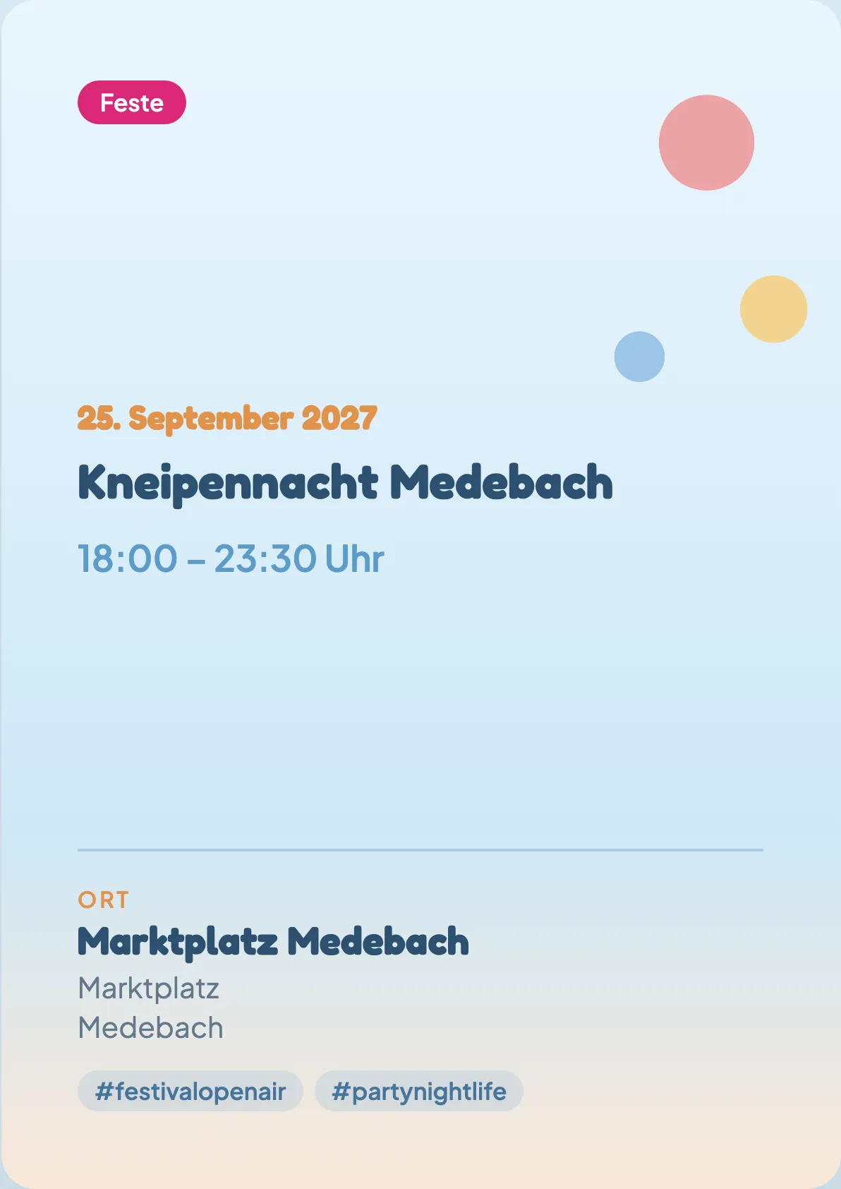 Veranstaltungsflyer