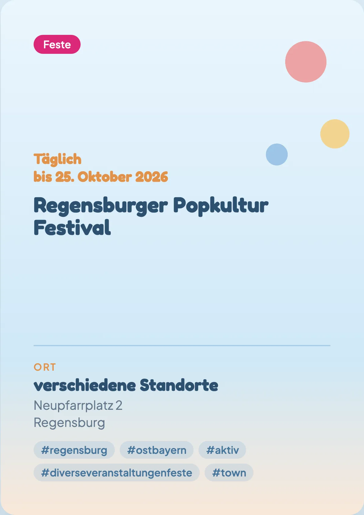 Veranstaltungsflyer