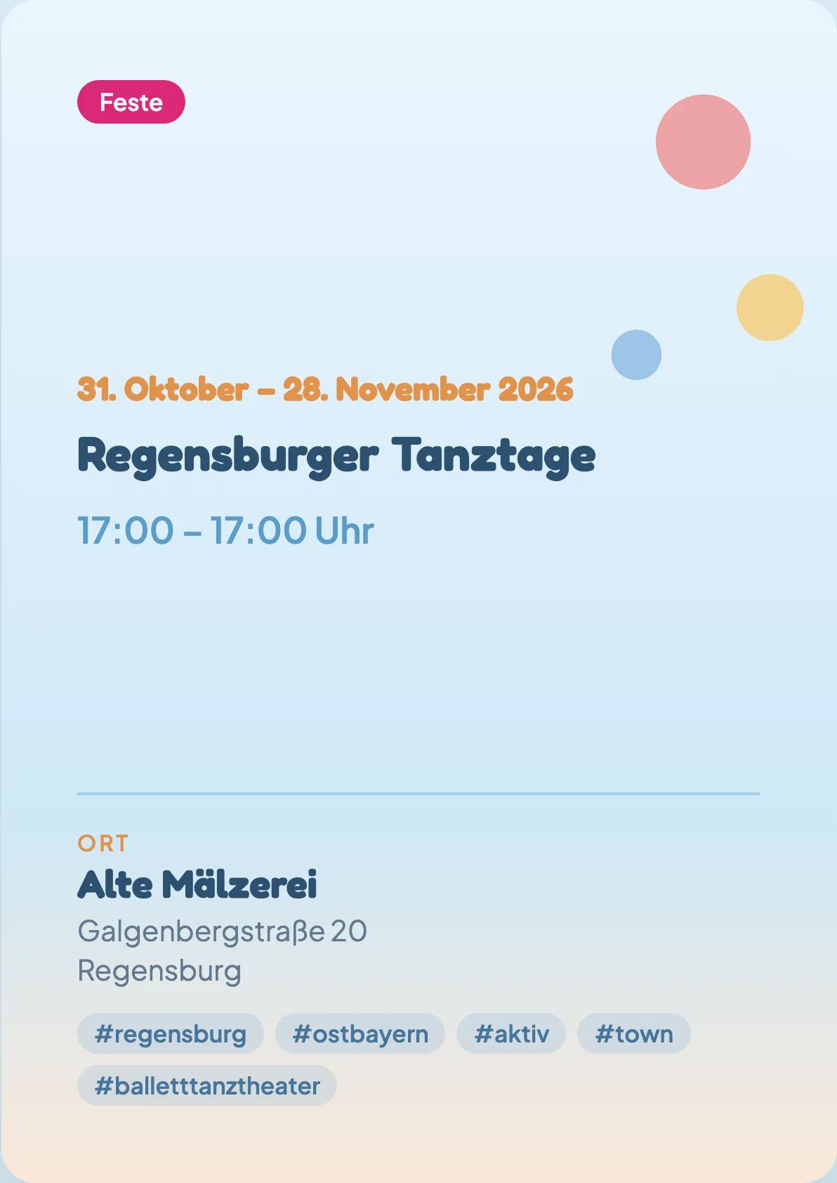 Veranstaltungsflyer