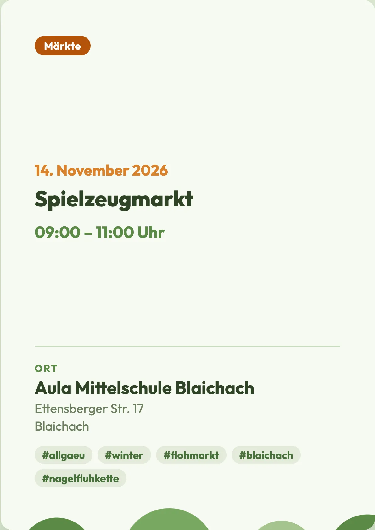 Veranstaltungsflyer
