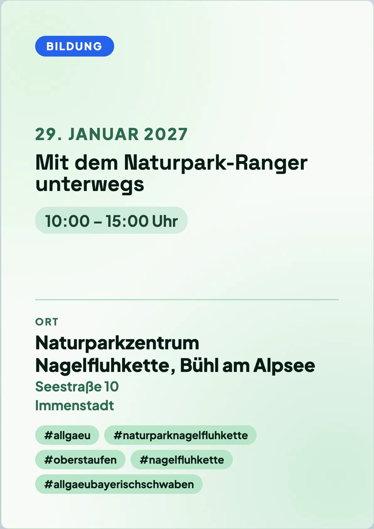 Veranstaltungsflyer