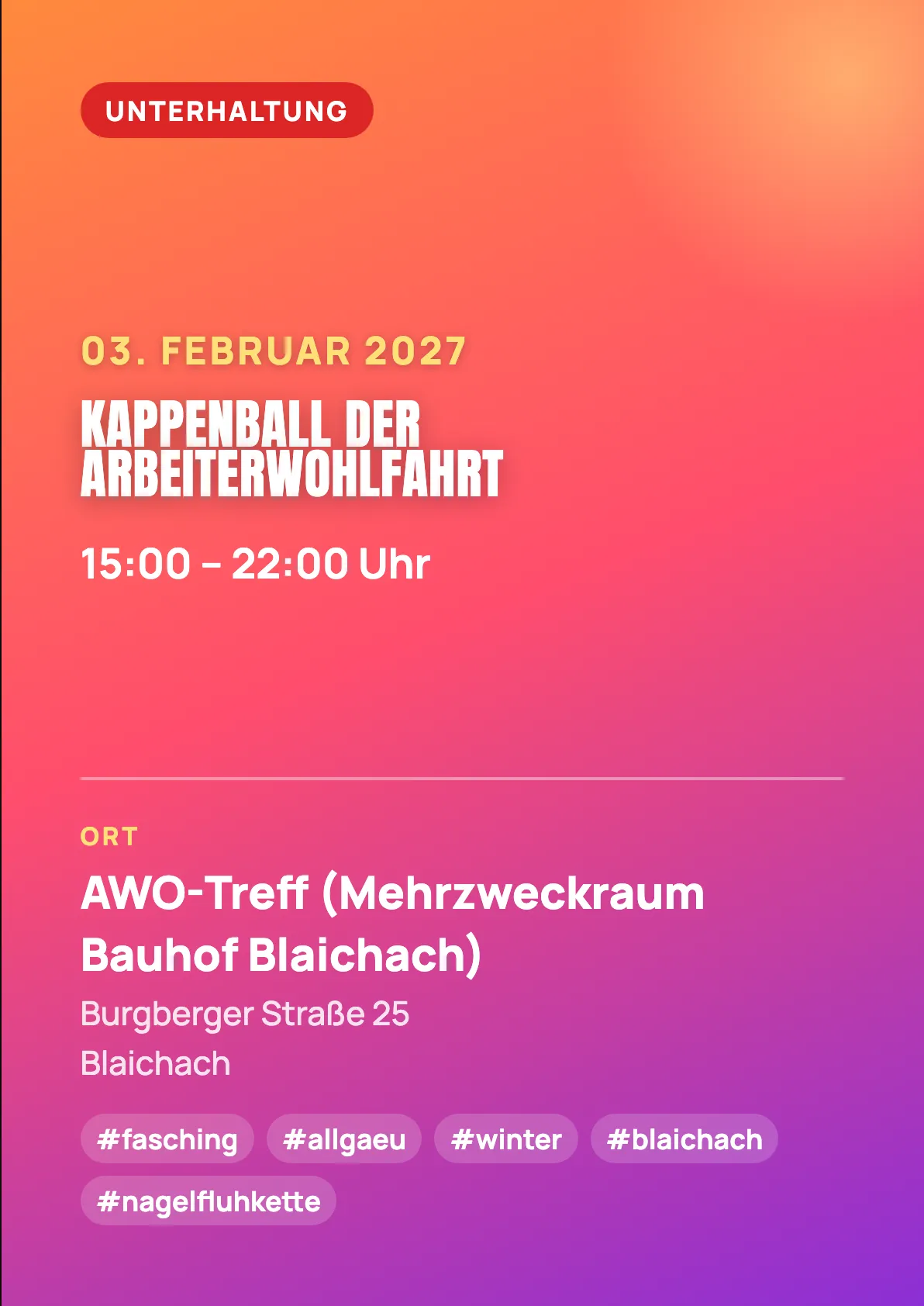 Veranstaltungsflyer