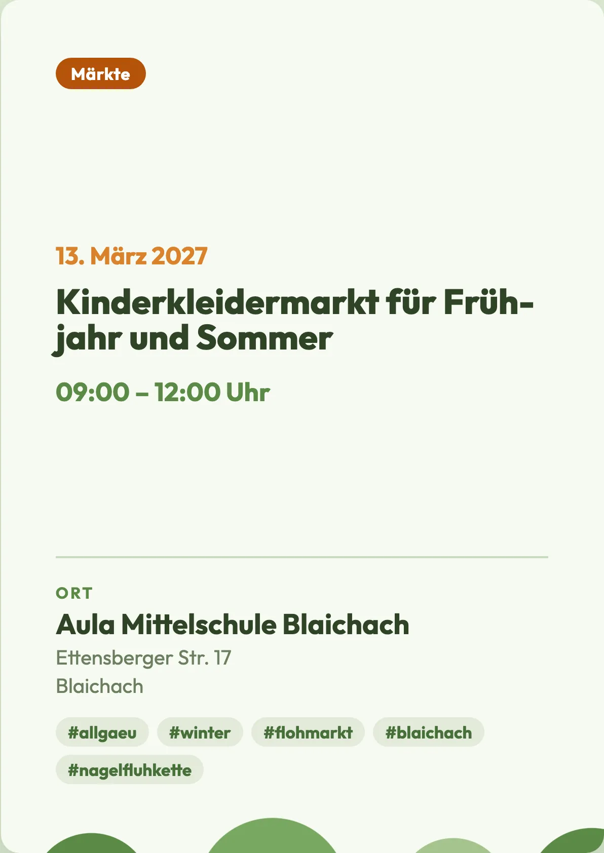 Veranstaltungsflyer