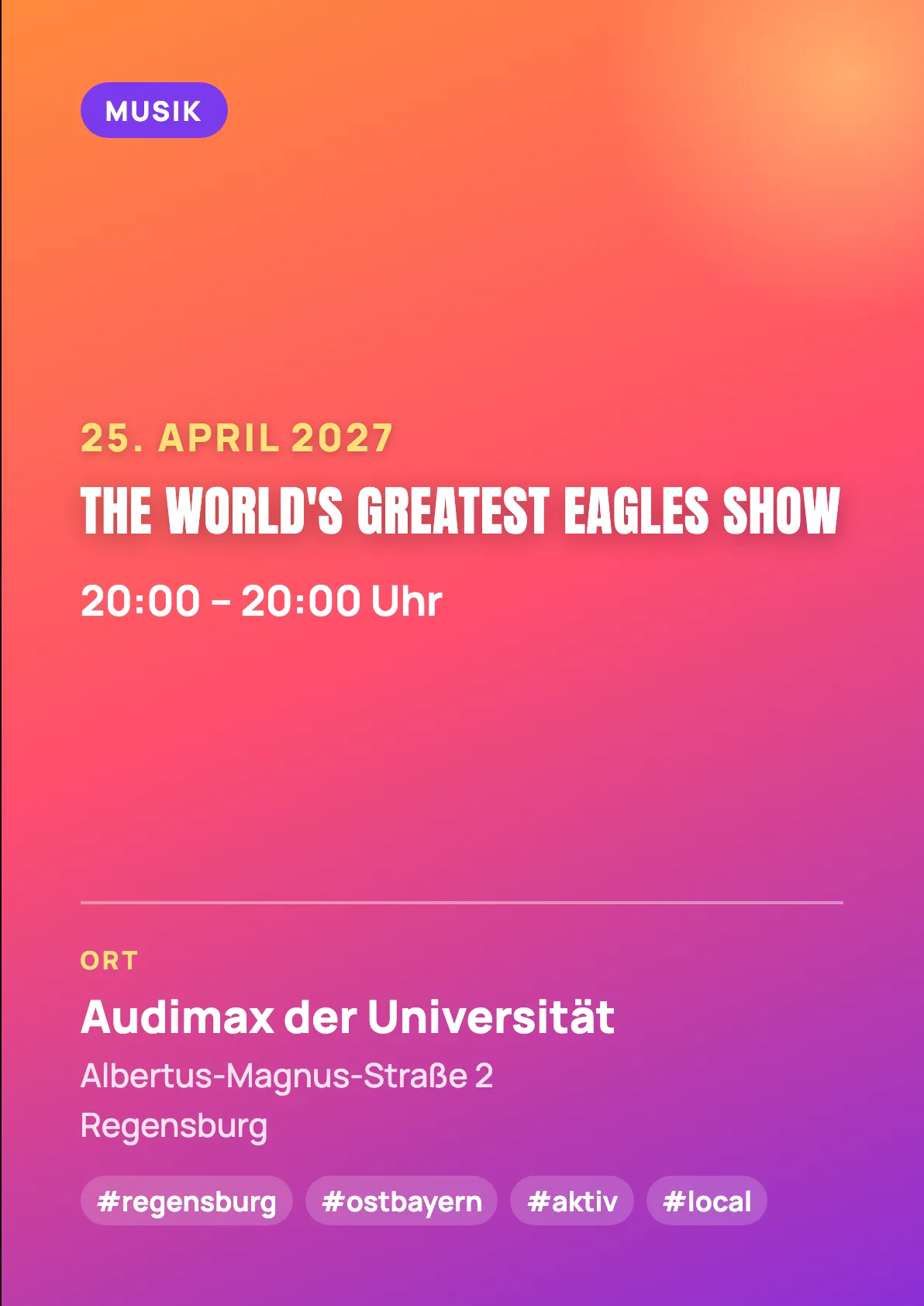 Veranstaltungsflyer