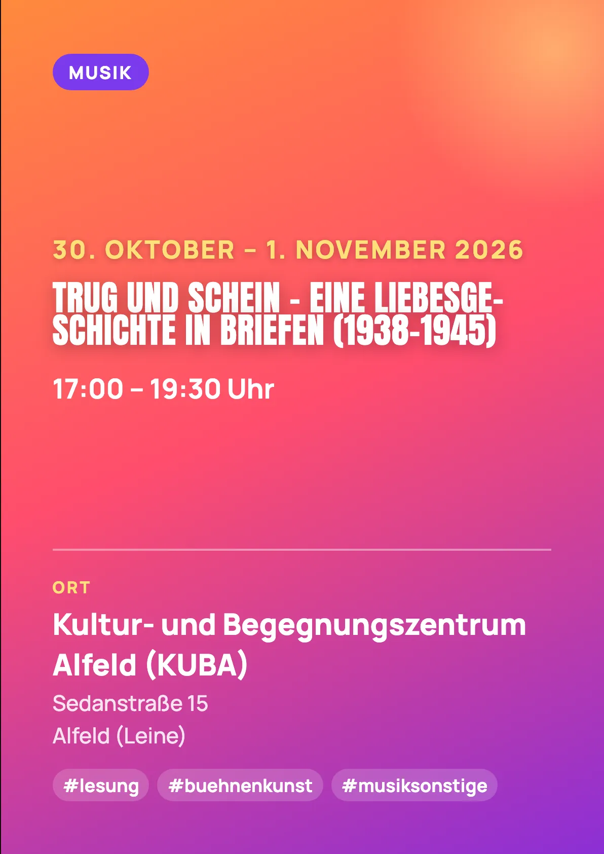 Veranstaltungsflyer