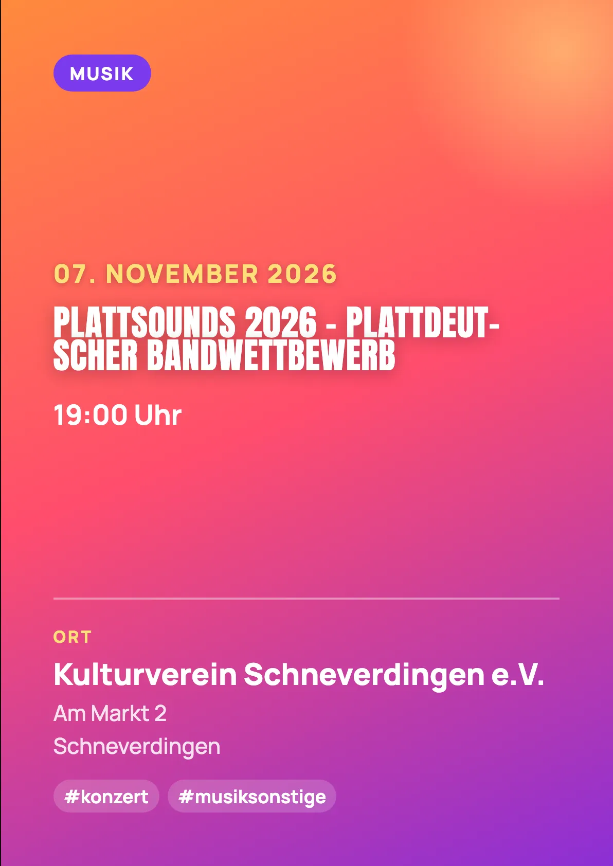 Veranstaltungsflyer