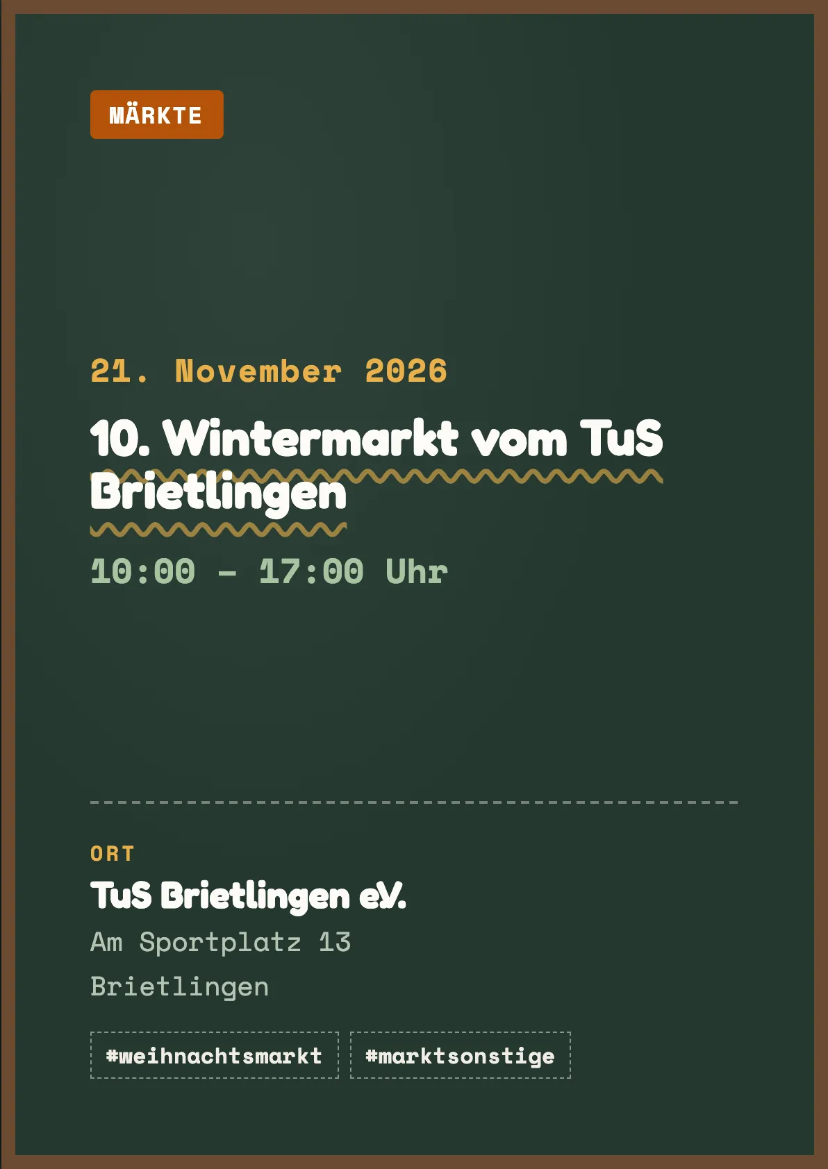 Veranstaltungsflyer