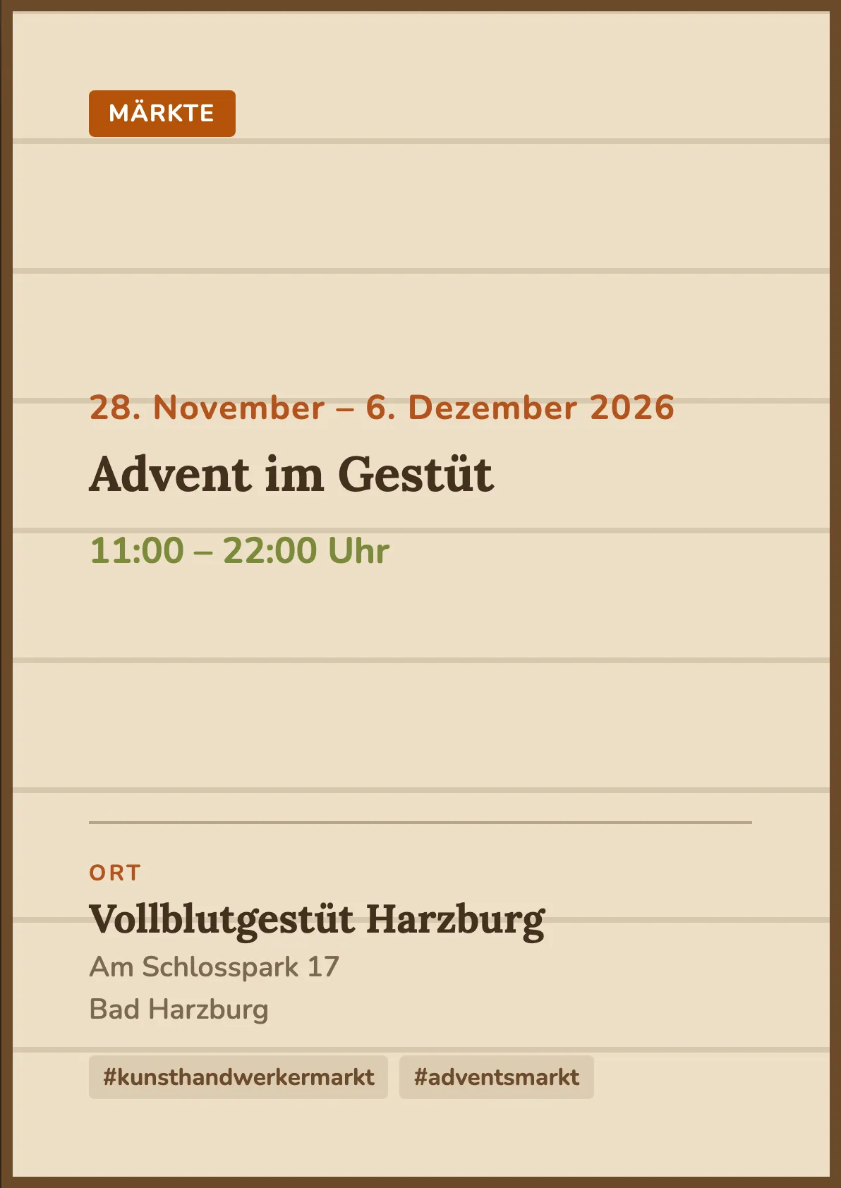 Veranstaltungsflyer