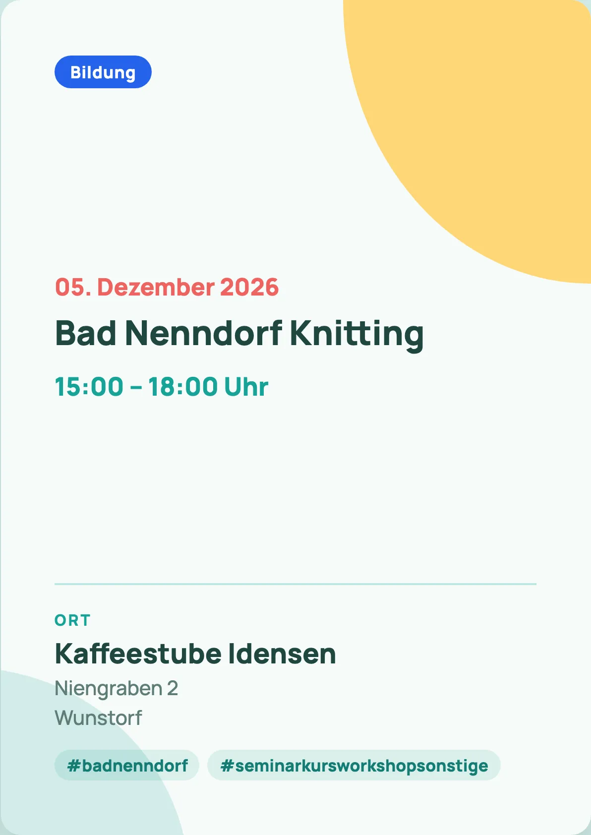 Veranstaltungsflyer