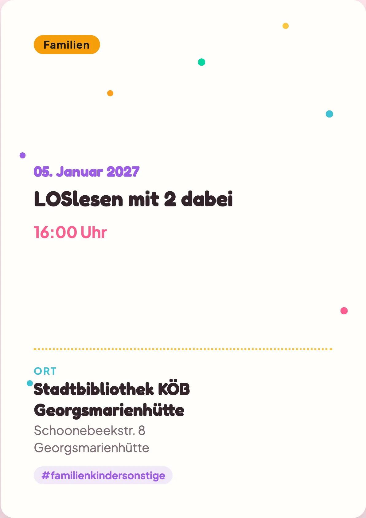 Veranstaltungsflyer