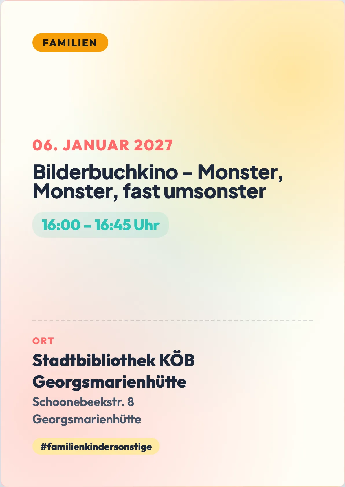 Veranstaltungsflyer