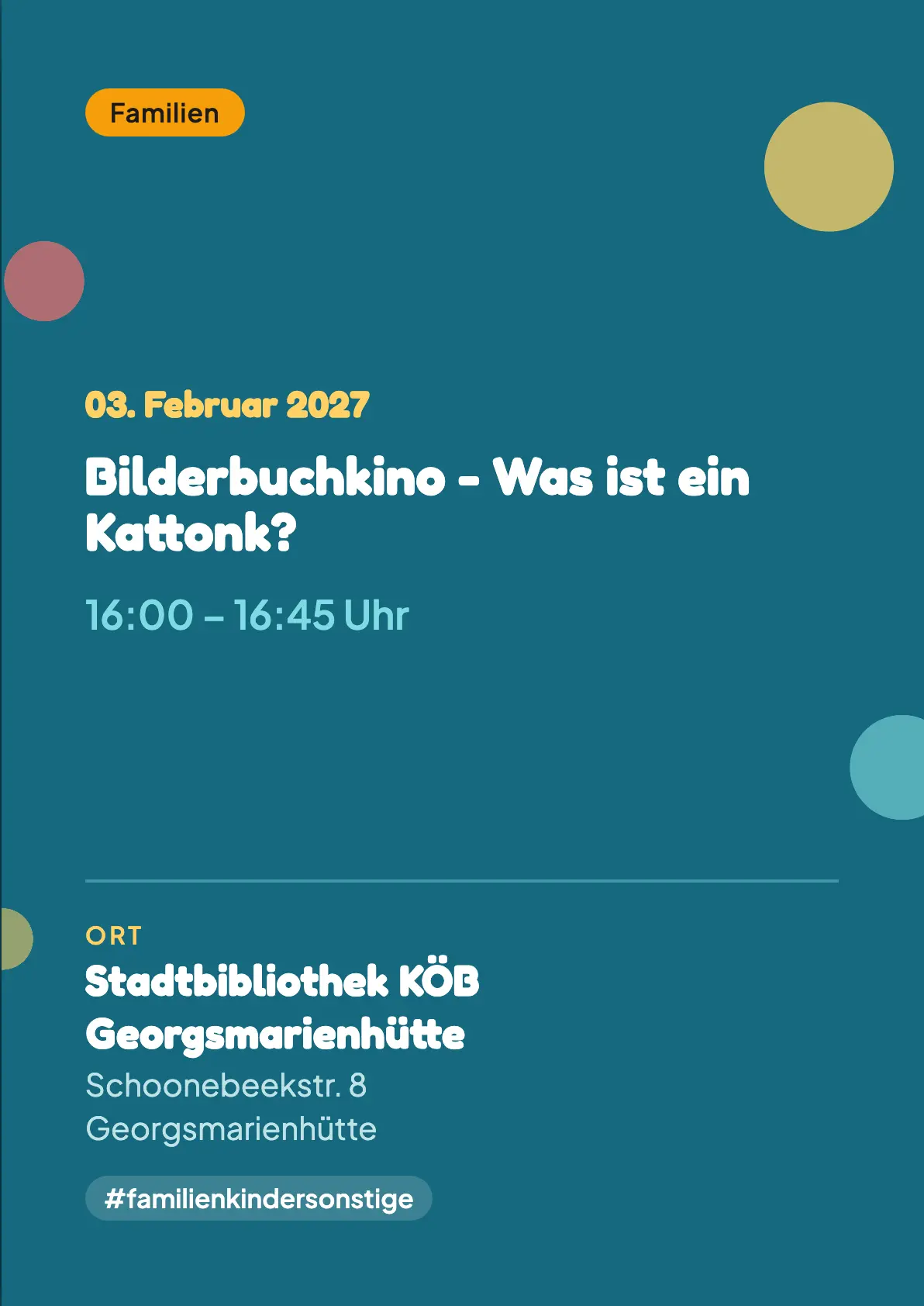 Veranstaltungsflyer