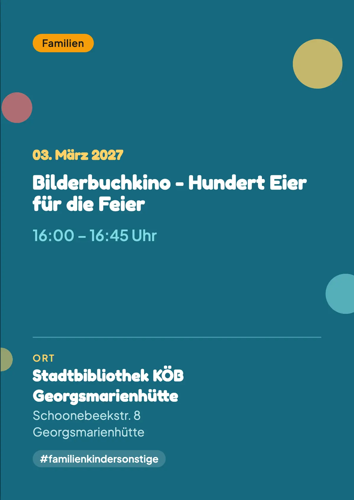 Veranstaltungsflyer