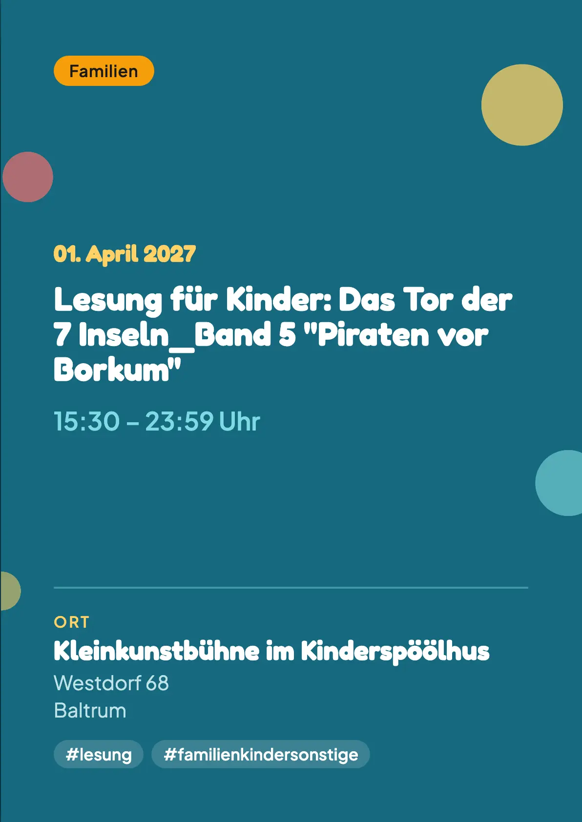 Veranstaltungsflyer