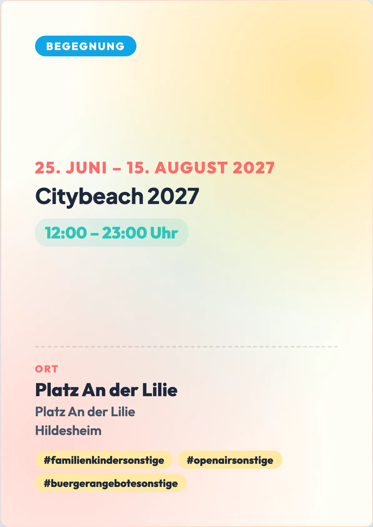 Veranstaltungsflyer