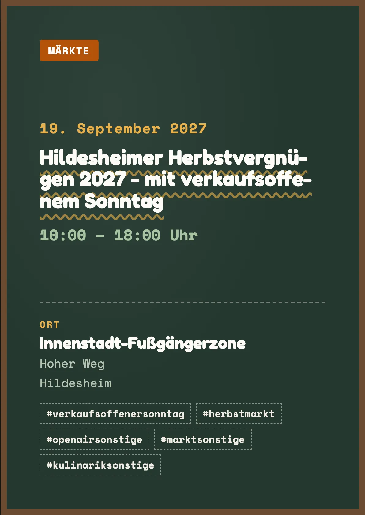 Veranstaltungsflyer