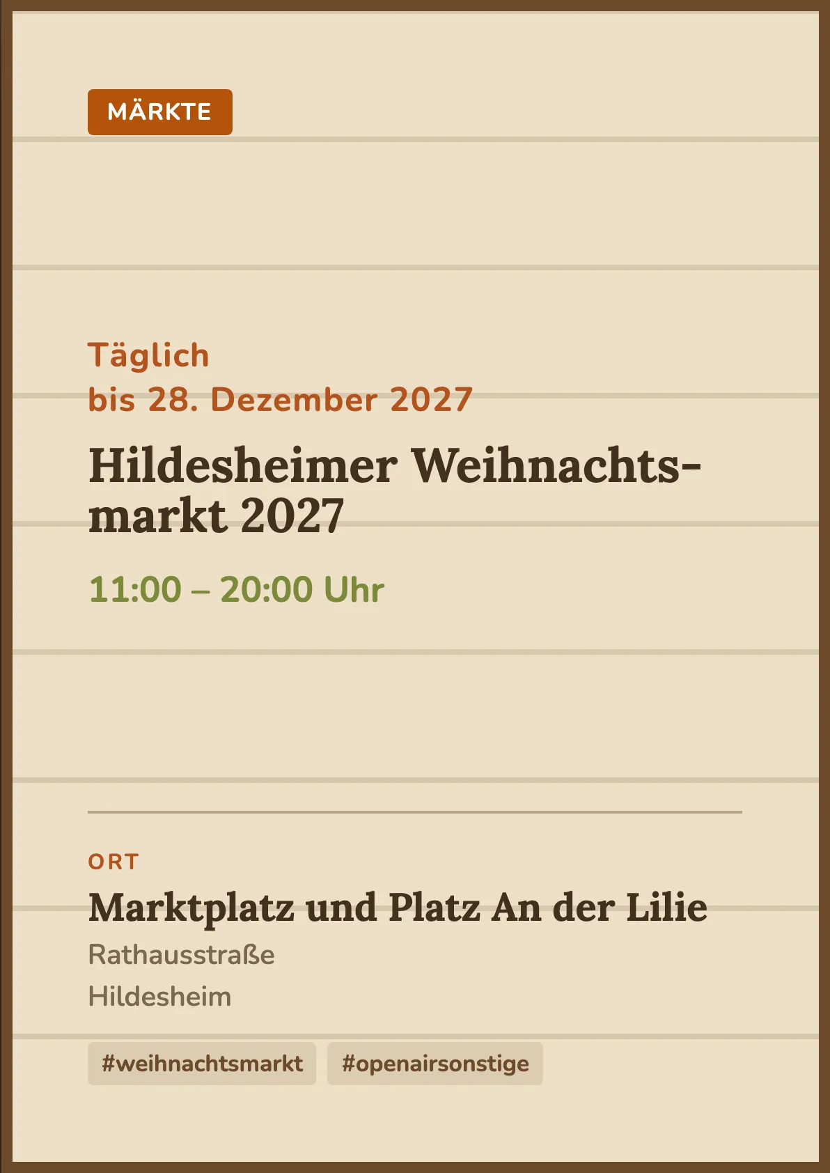 Veranstaltungsflyer