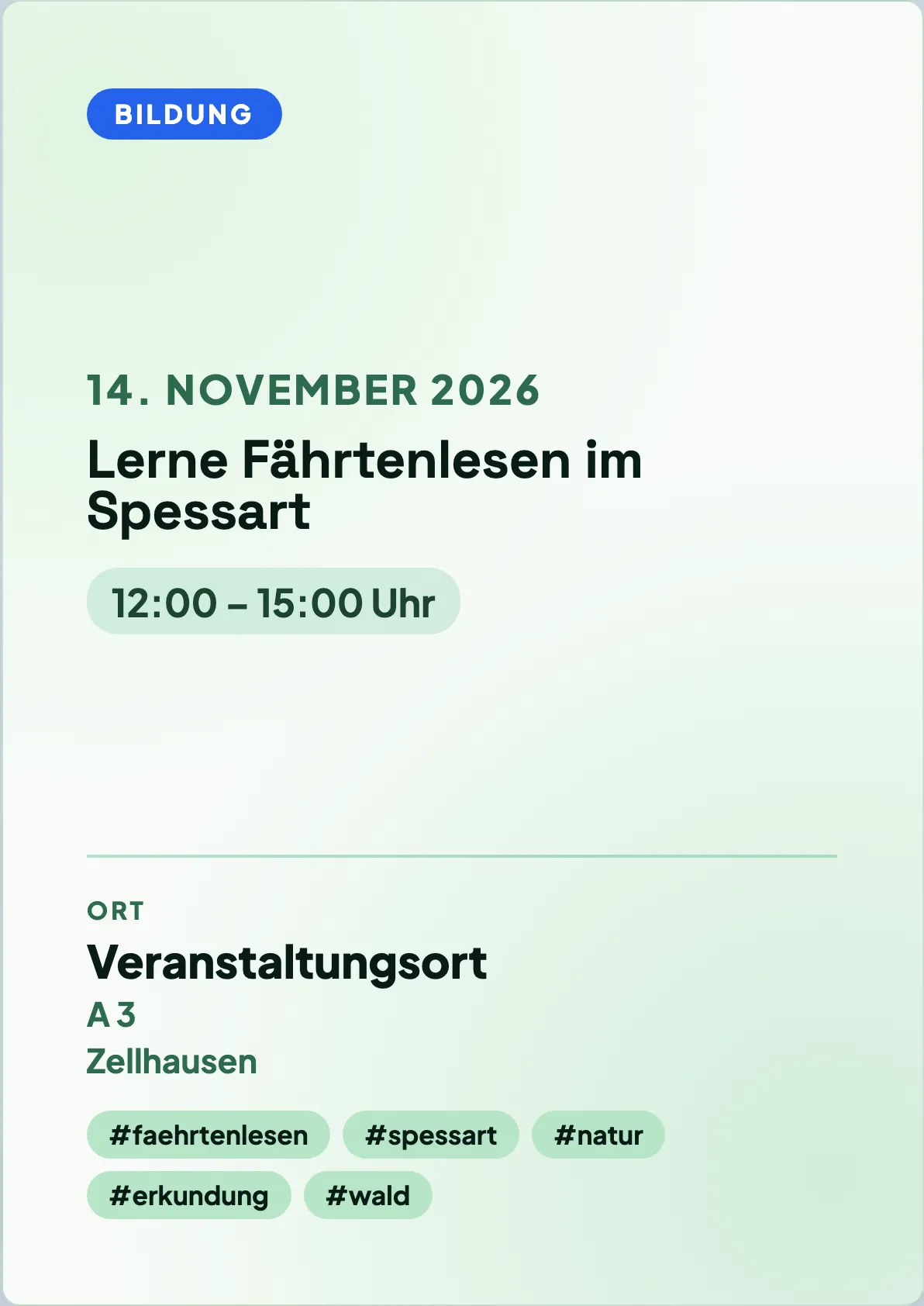 Veranstaltungsflyer