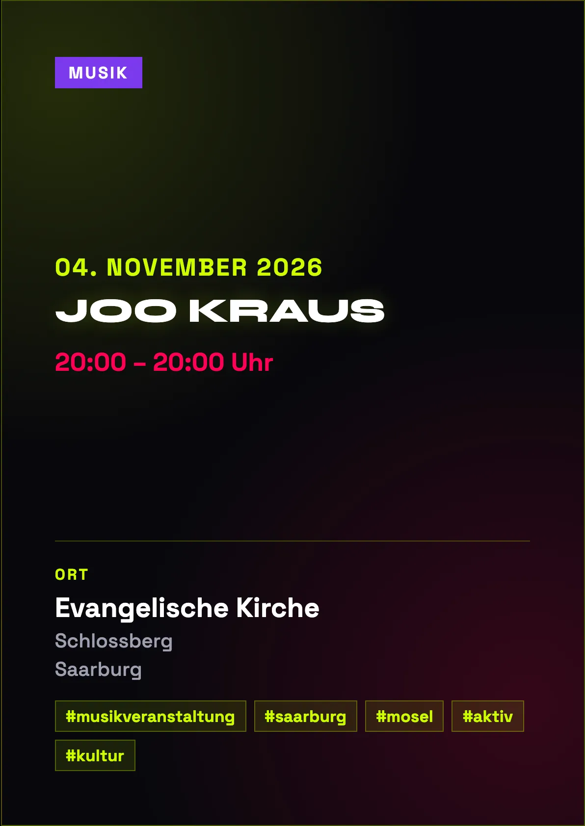 Veranstaltungsflyer
