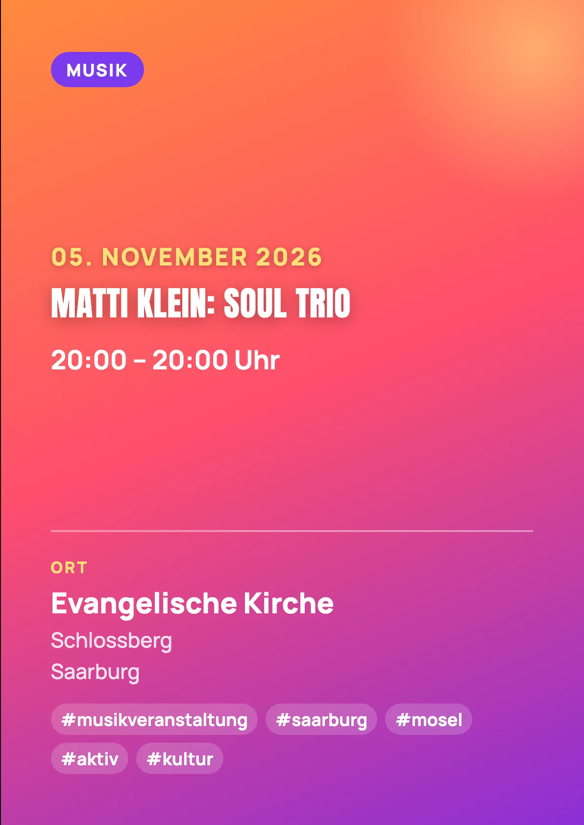 Veranstaltungsflyer