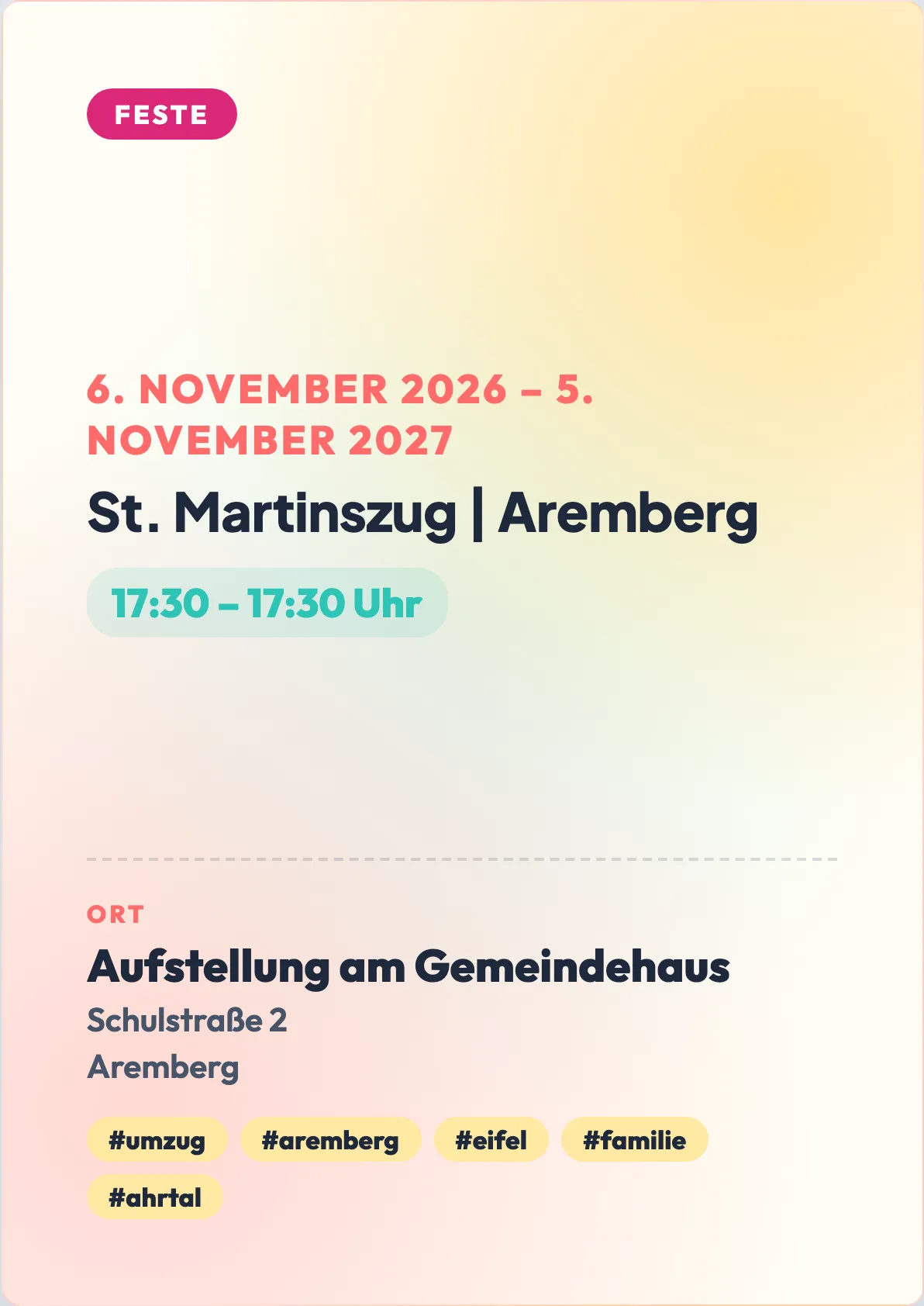 Veranstaltungsflyer