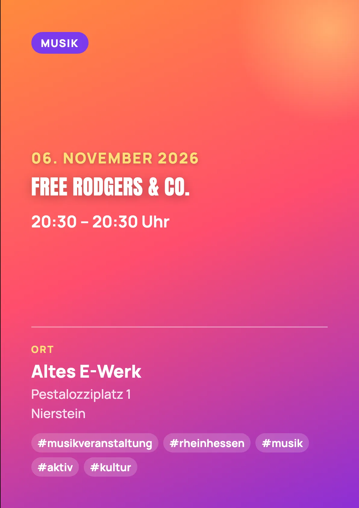 Veranstaltungsflyer