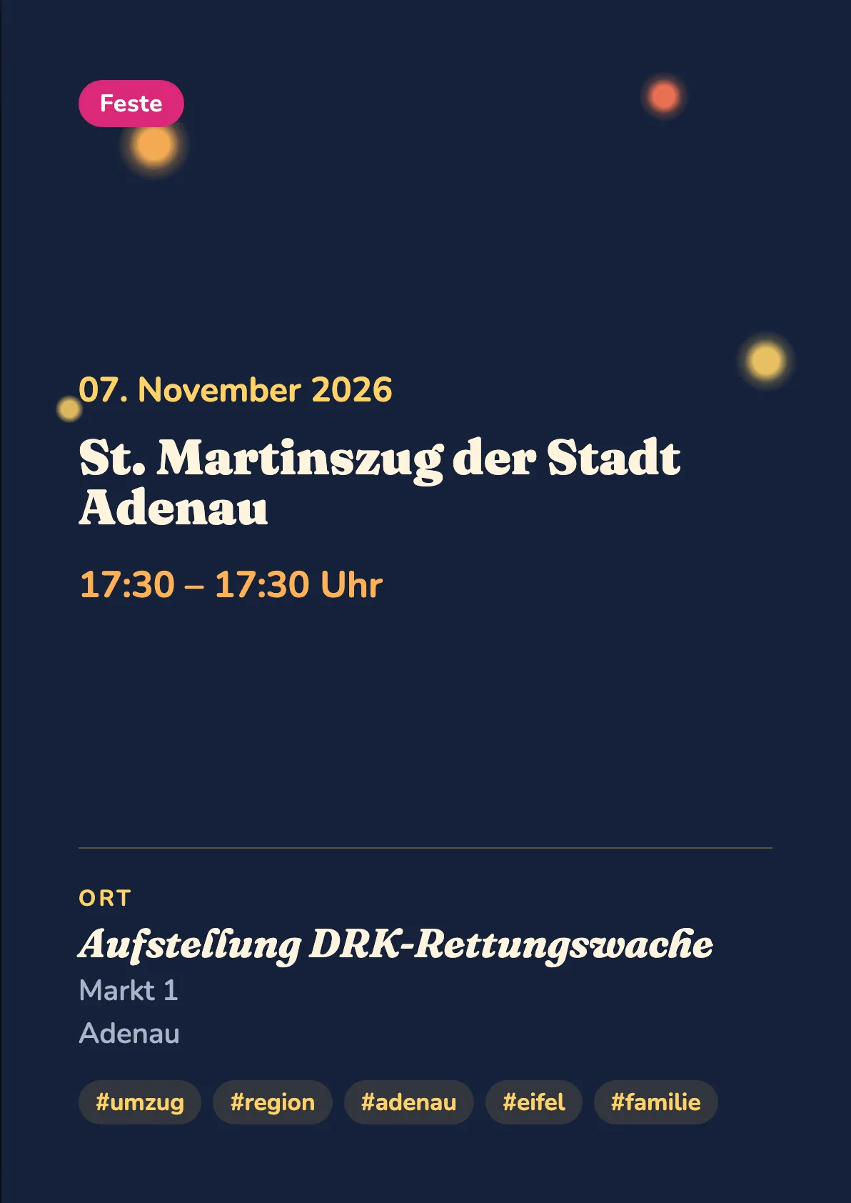 Veranstaltungsflyer