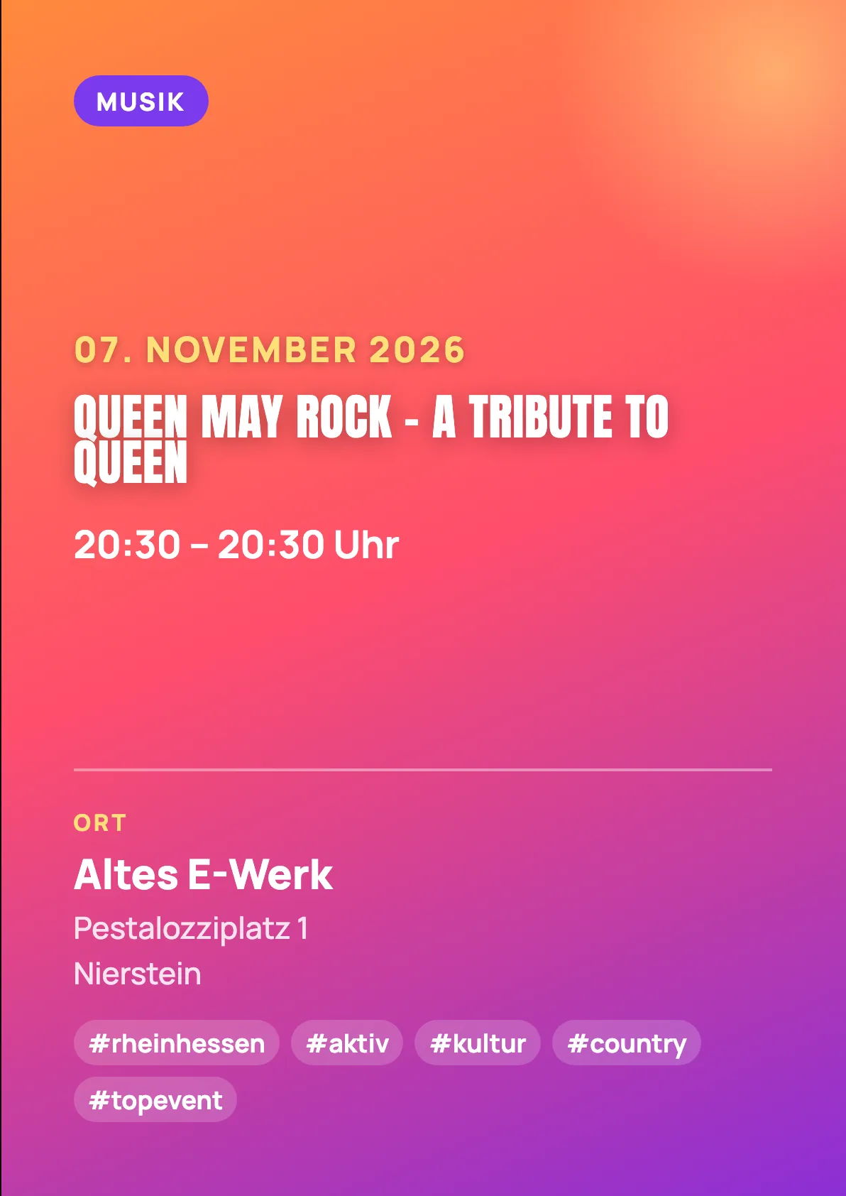 Veranstaltungsflyer