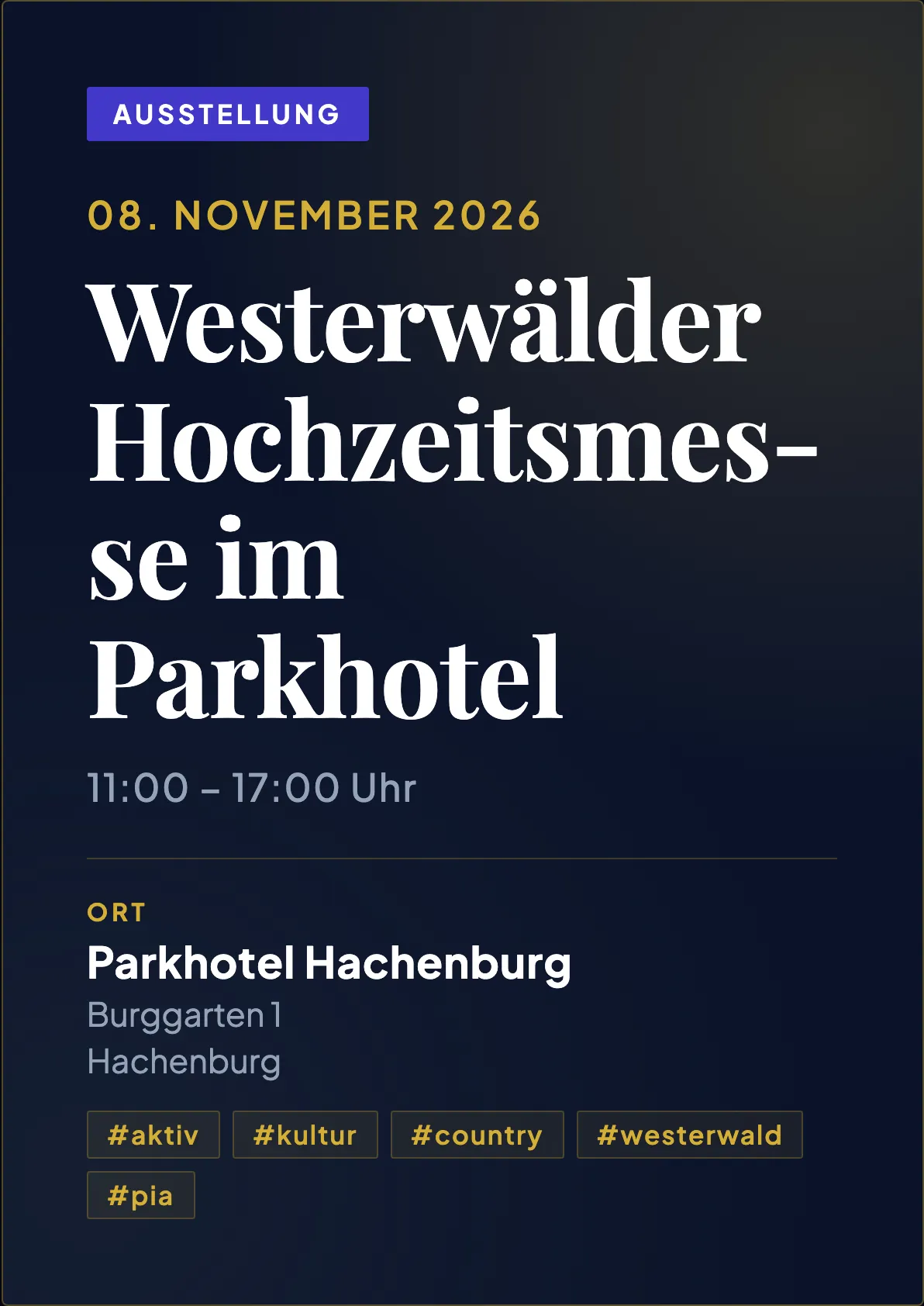 Veranstaltungsflyer