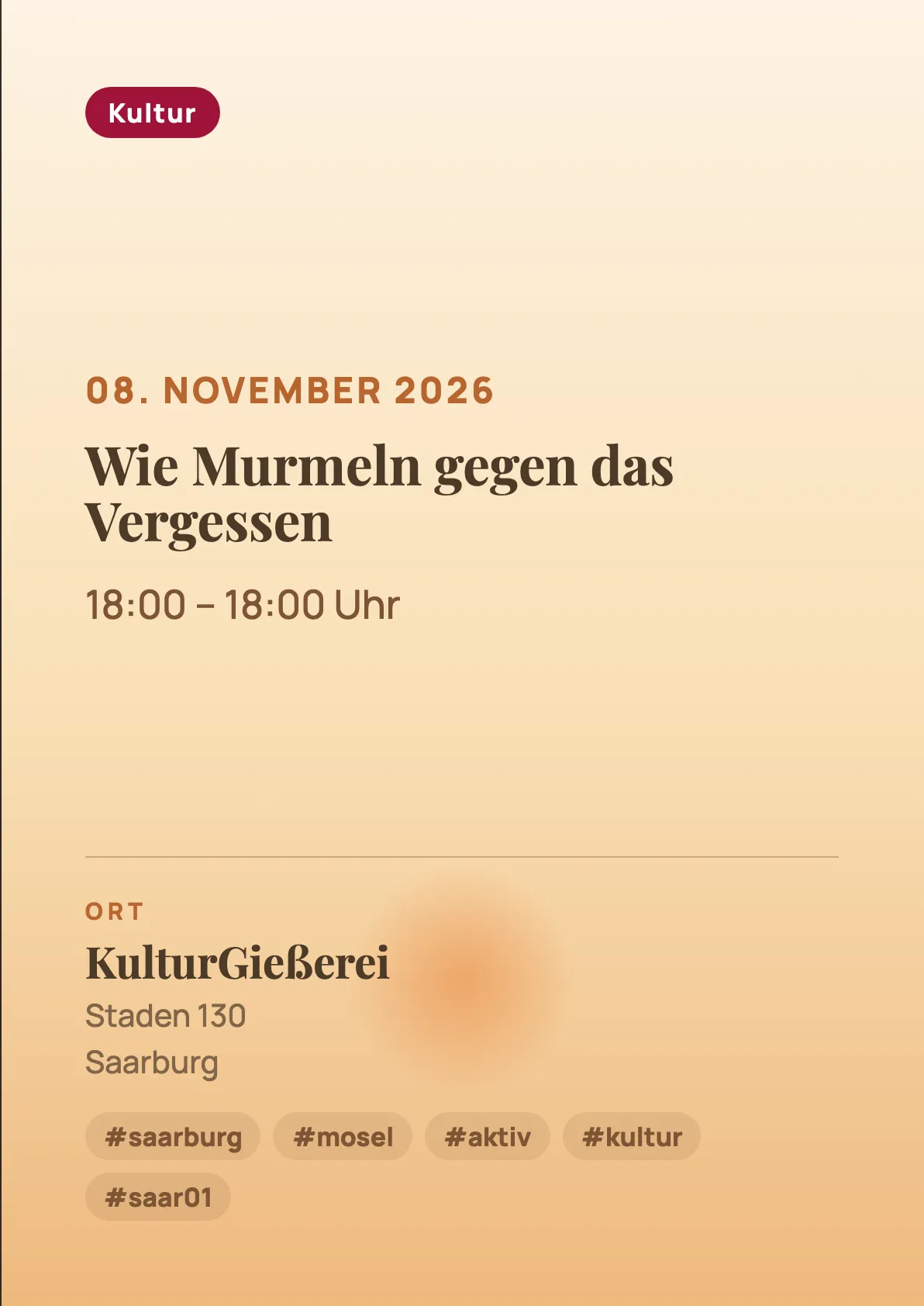 Veranstaltungsflyer