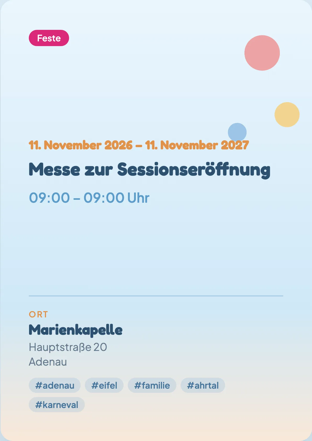 Veranstaltungsflyer