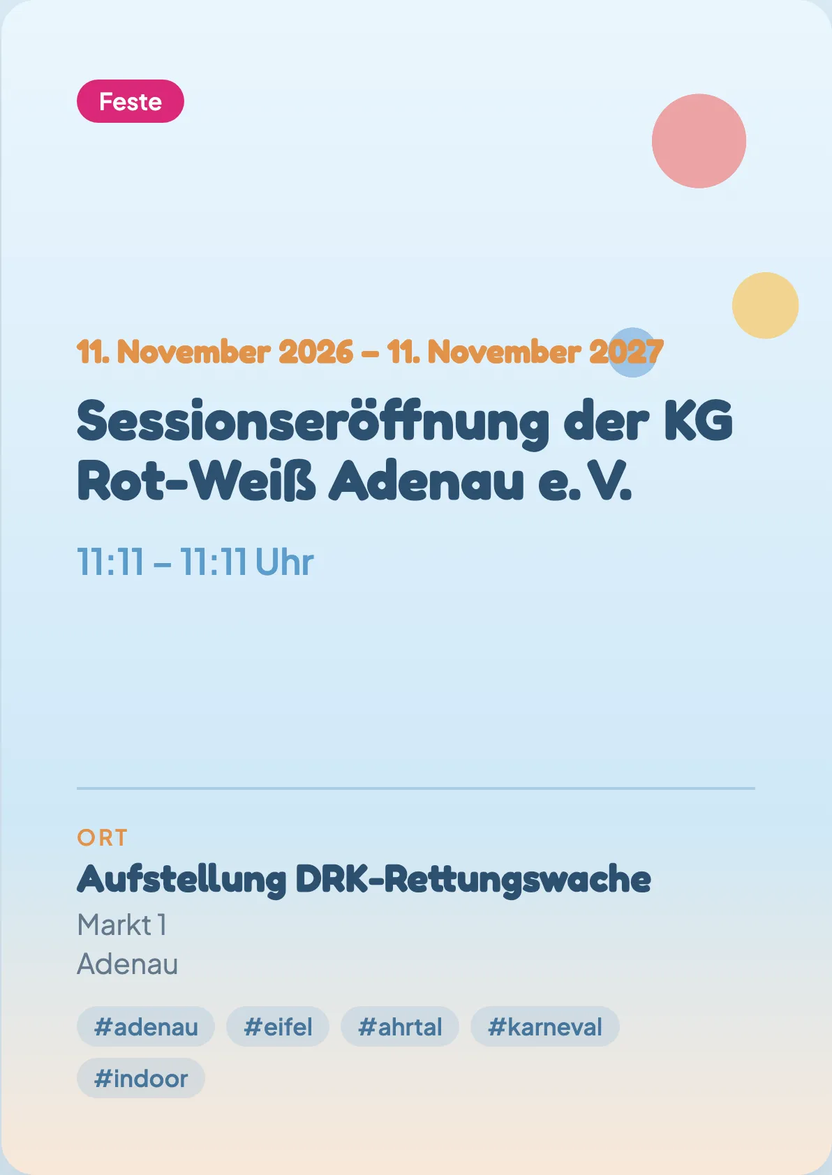 Veranstaltungsflyer